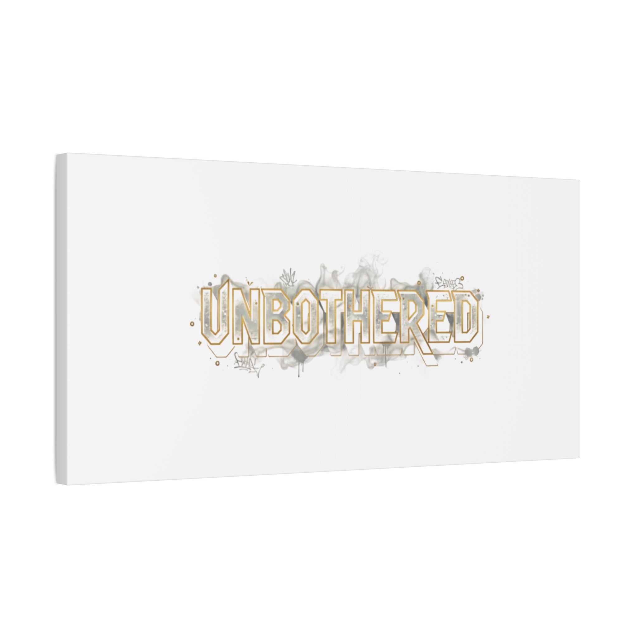Unbothered Typography Canvas | Cost of Living Humor, BrokeLife Poster