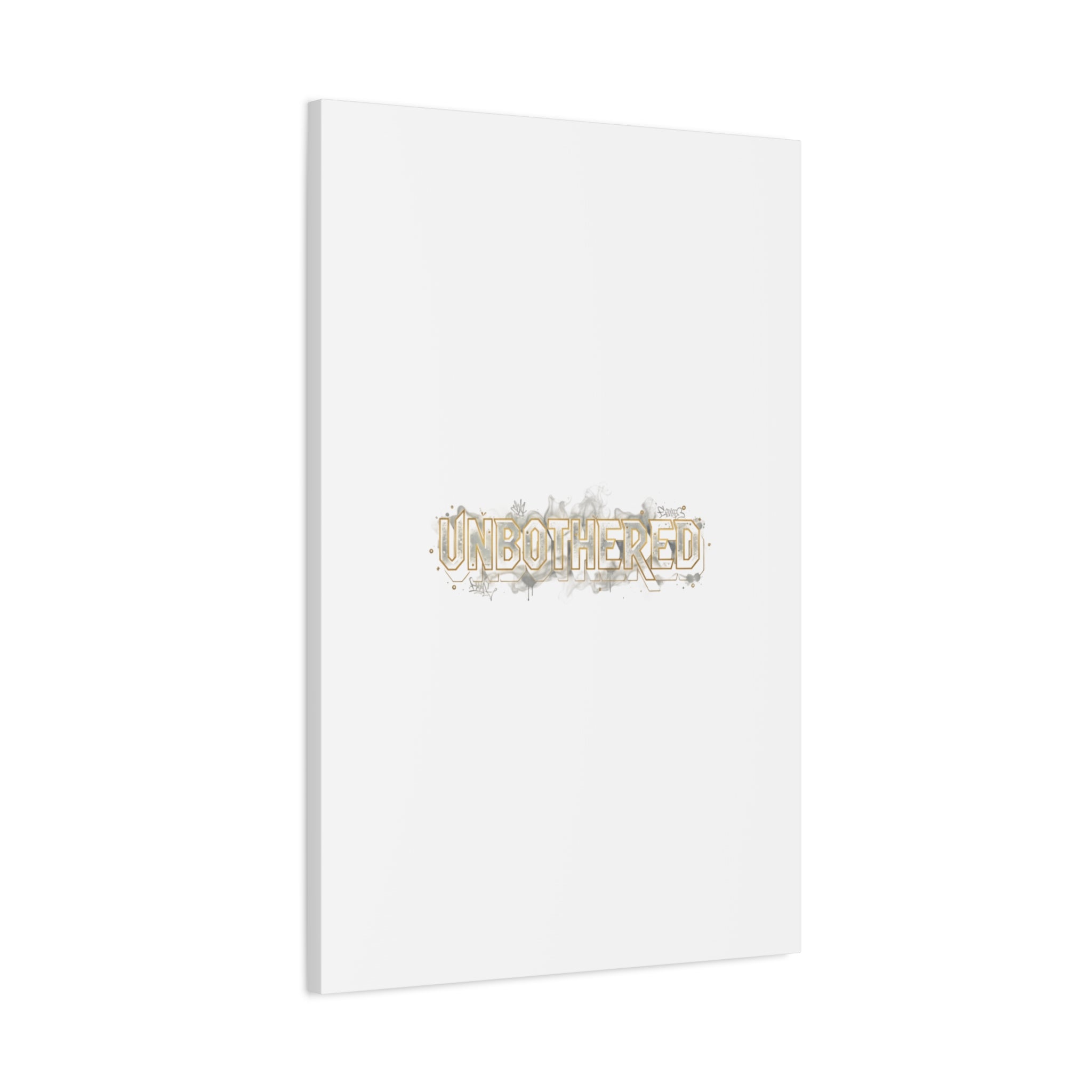 Unbothered Typography Canvas | Cost of Living Humor, BrokeLife Poster