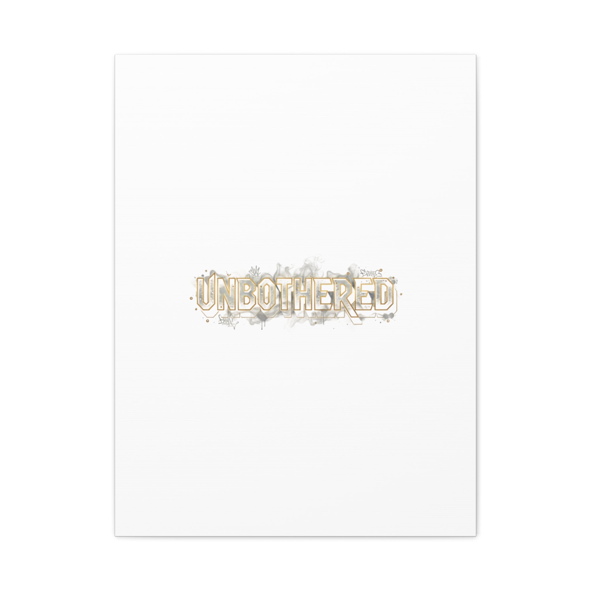 Unbothered Typography Canvas | Cost of Living Humor, BrokeLife Poster