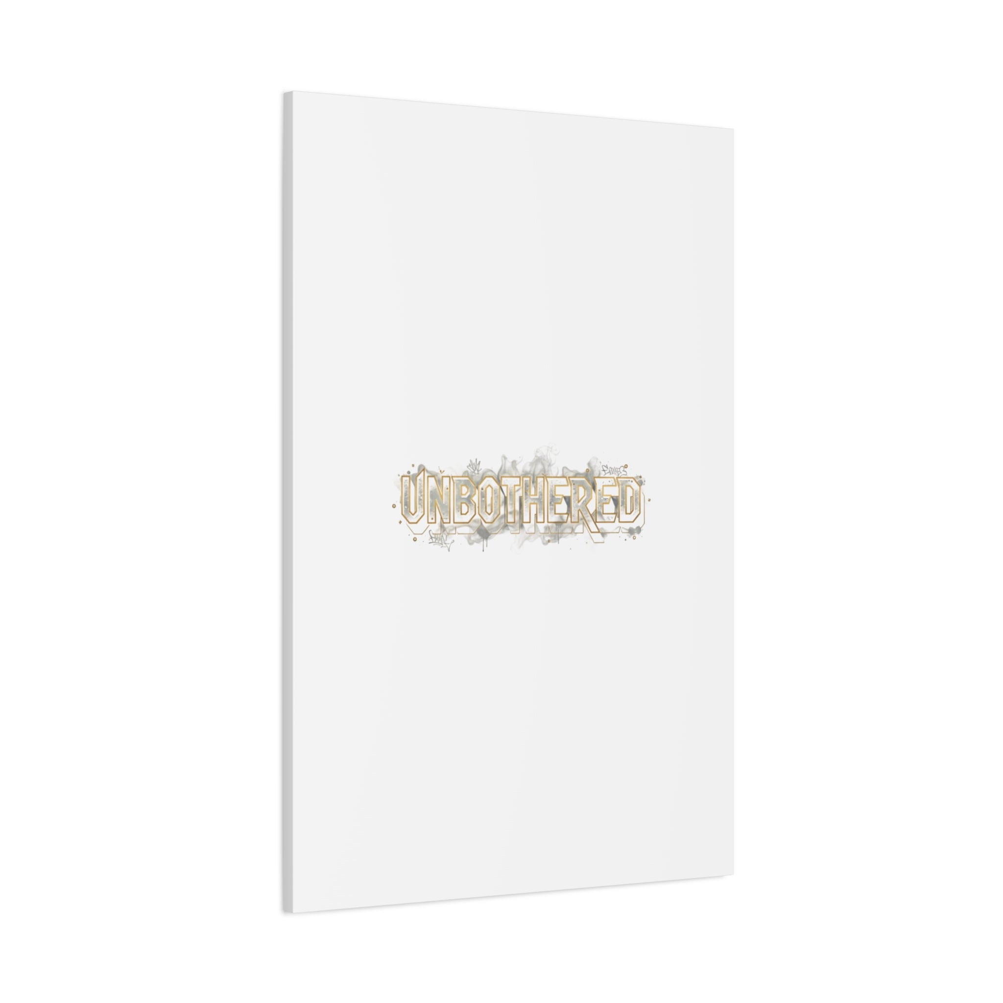 Unbothered Typography Canvas | Cost of Living Humor, BrokeLife Poster