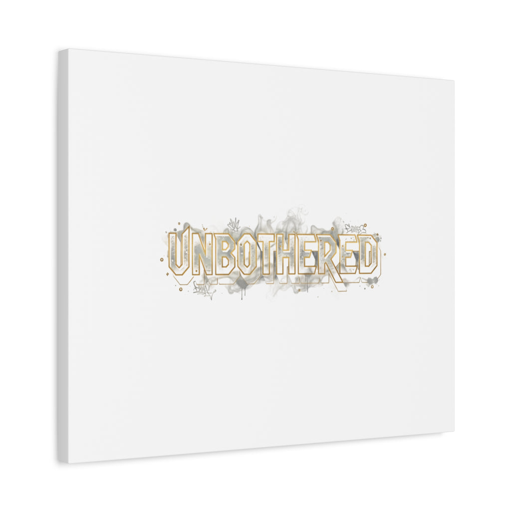 Unbothered Typography Canvas | Cost of Living Humor, BrokeLife Poster
