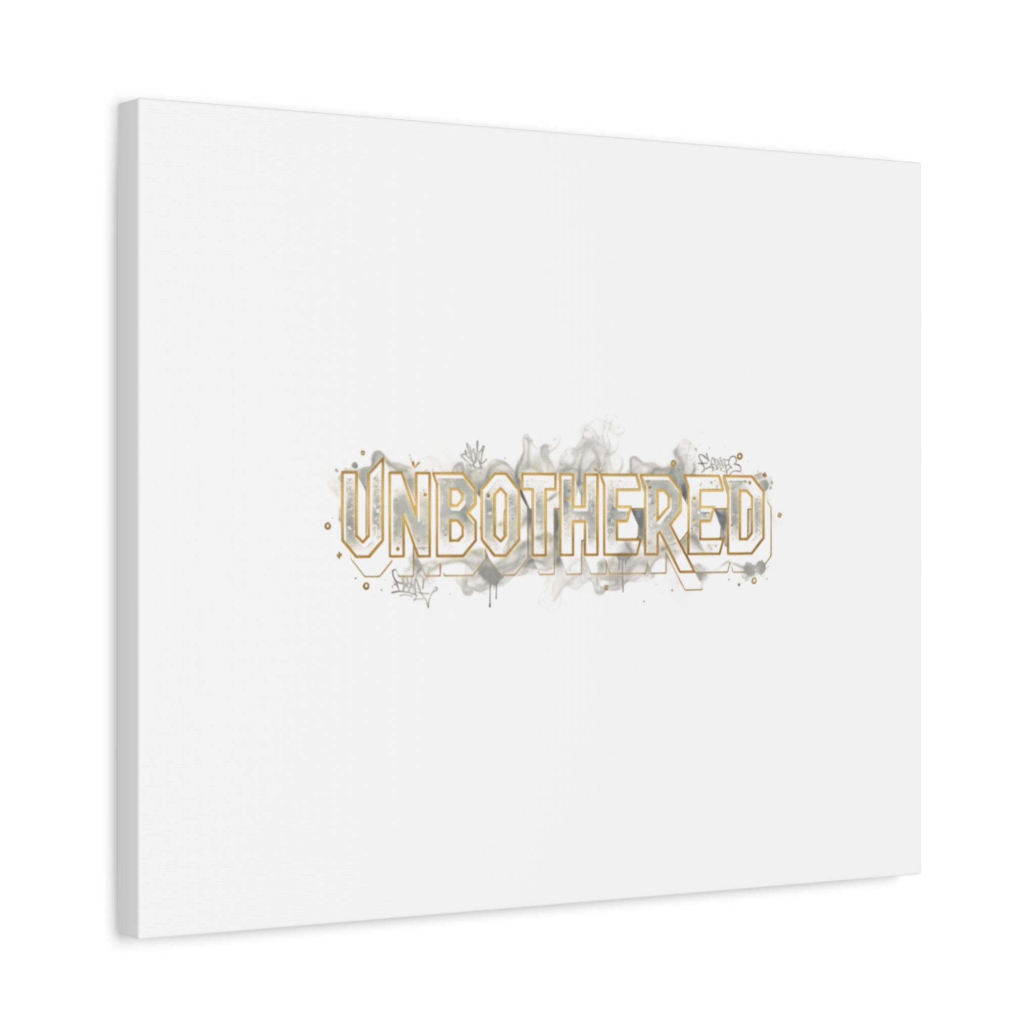 Unbothered Typography Canvas | Cost of Living Humor, BrokeLife Poster