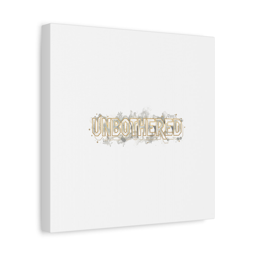 Unbothered Typography Canvas | Cost of Living Humor, BrokeLife Poster