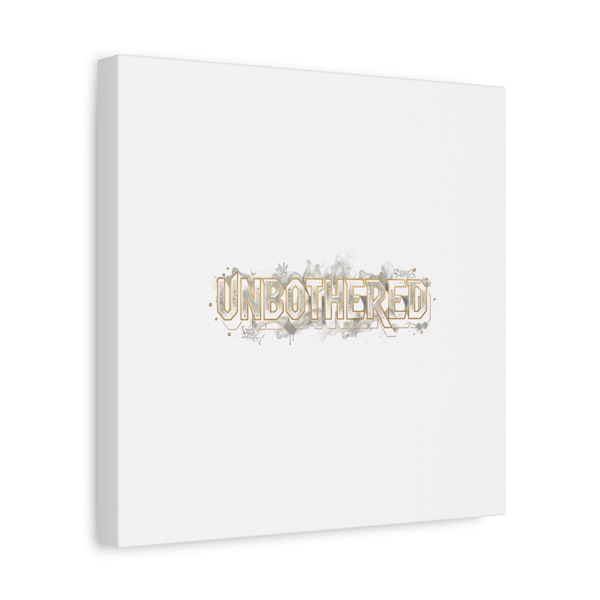 Unbothered Typography Canvas | Cost of Living Humor, BrokeLife Poster