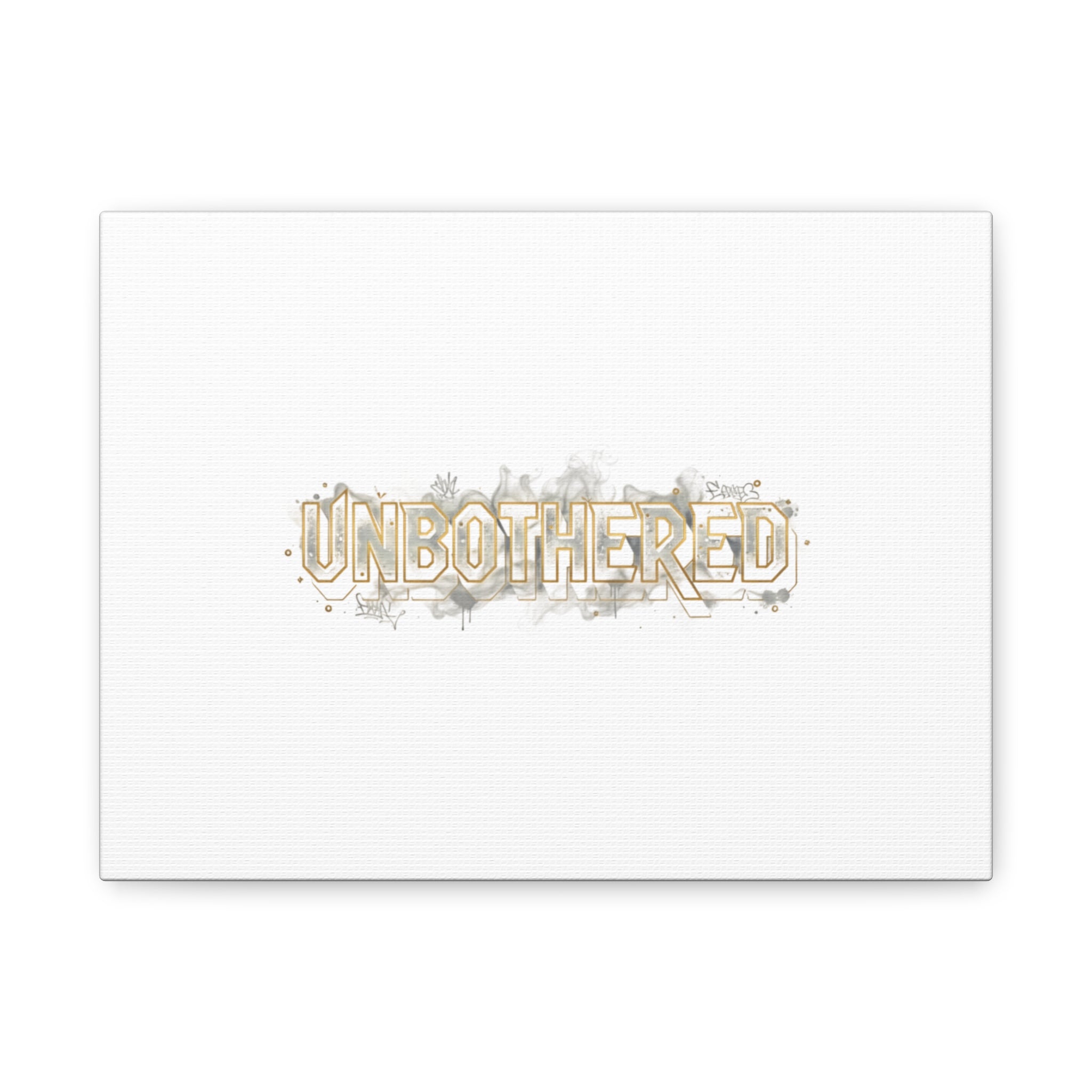 Unbothered Typography Canvas | Cost of Living Humor, BrokeLife Poster