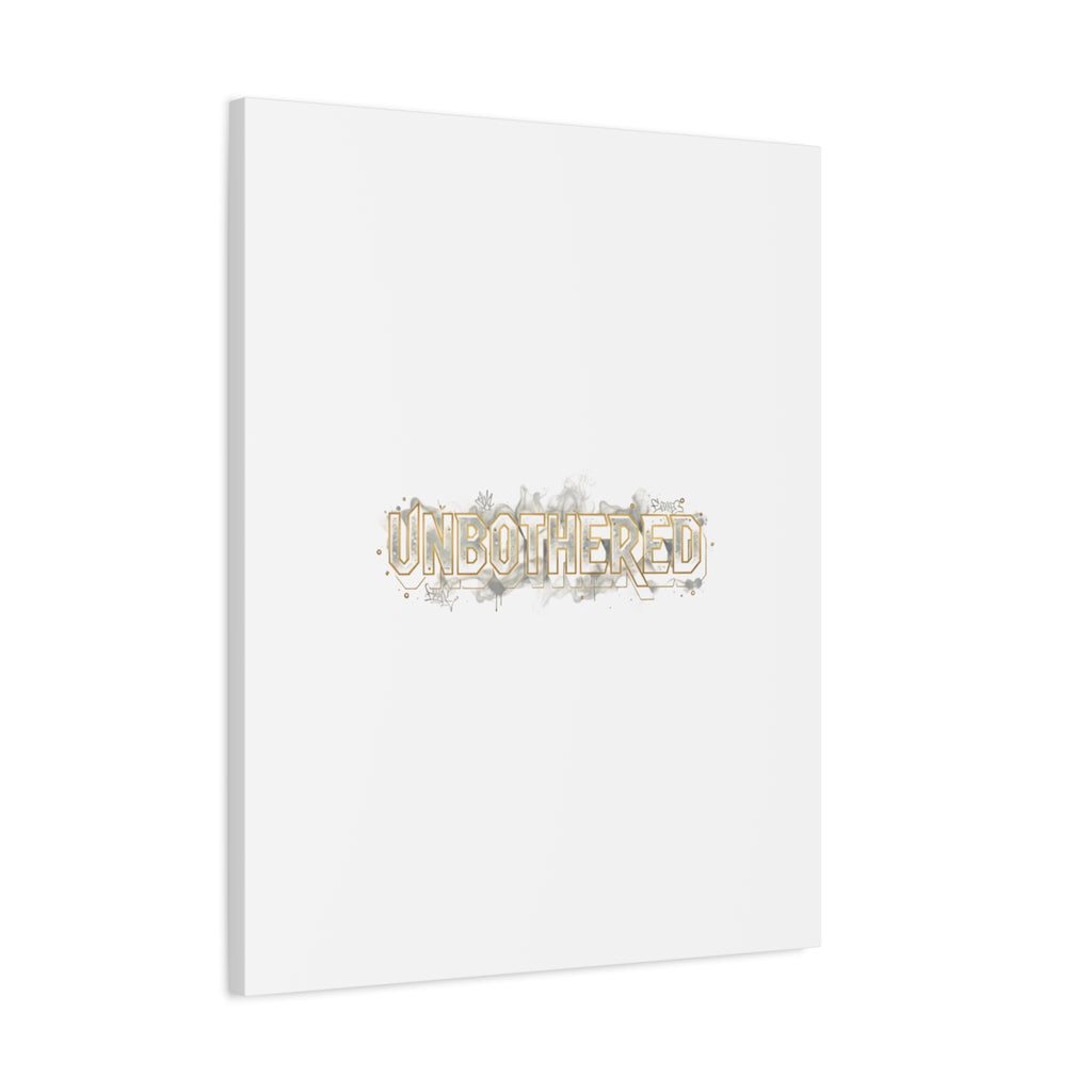 Unbothered Typography Canvas | Cost of Living Humor, BrokeLife Poster