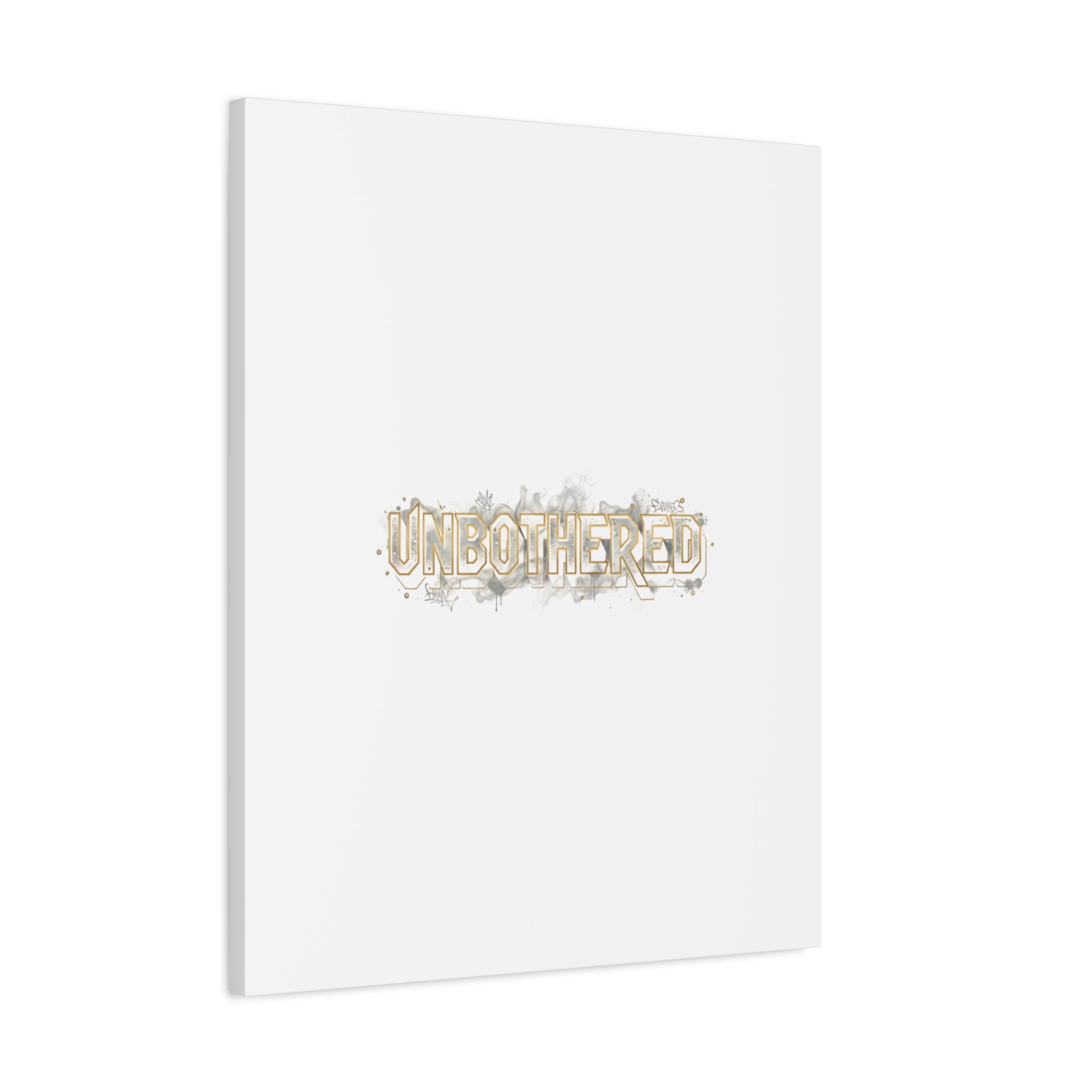 Unbothered Typography Canvas | Cost of Living Humor, BrokeLife Poster