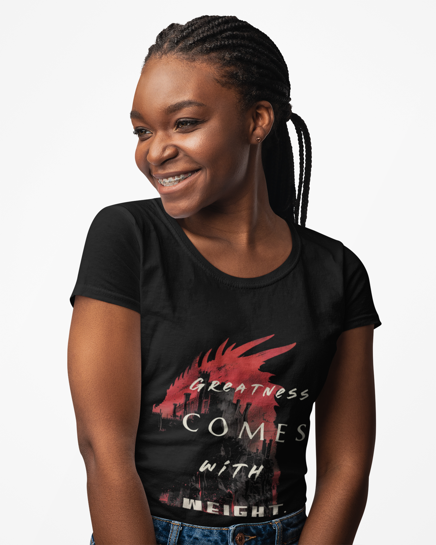 Dragon Silhouette Tee — Graphic T‑Shirt