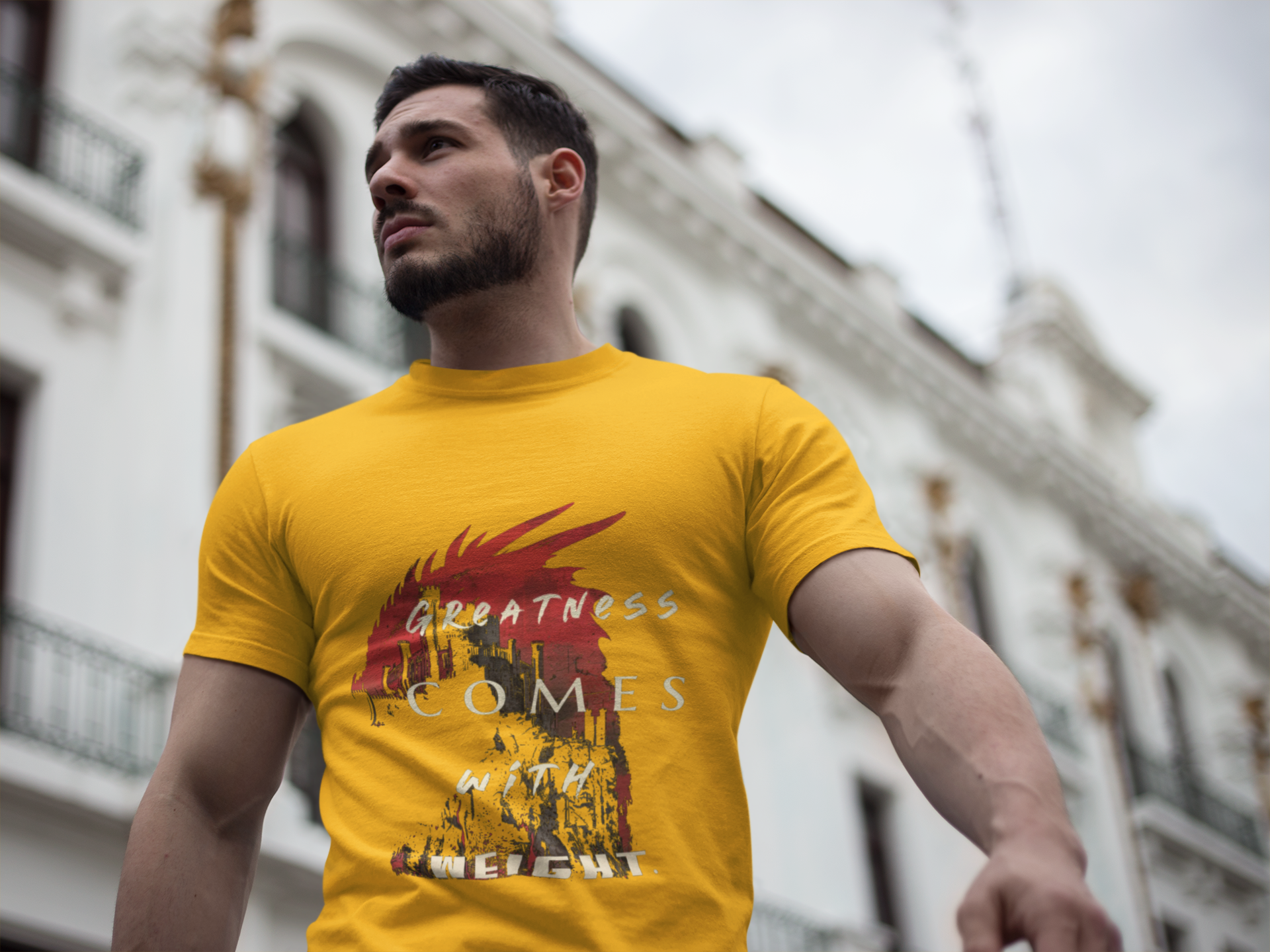 Dragon Silhouette Tee — Graphic T‑Shirt