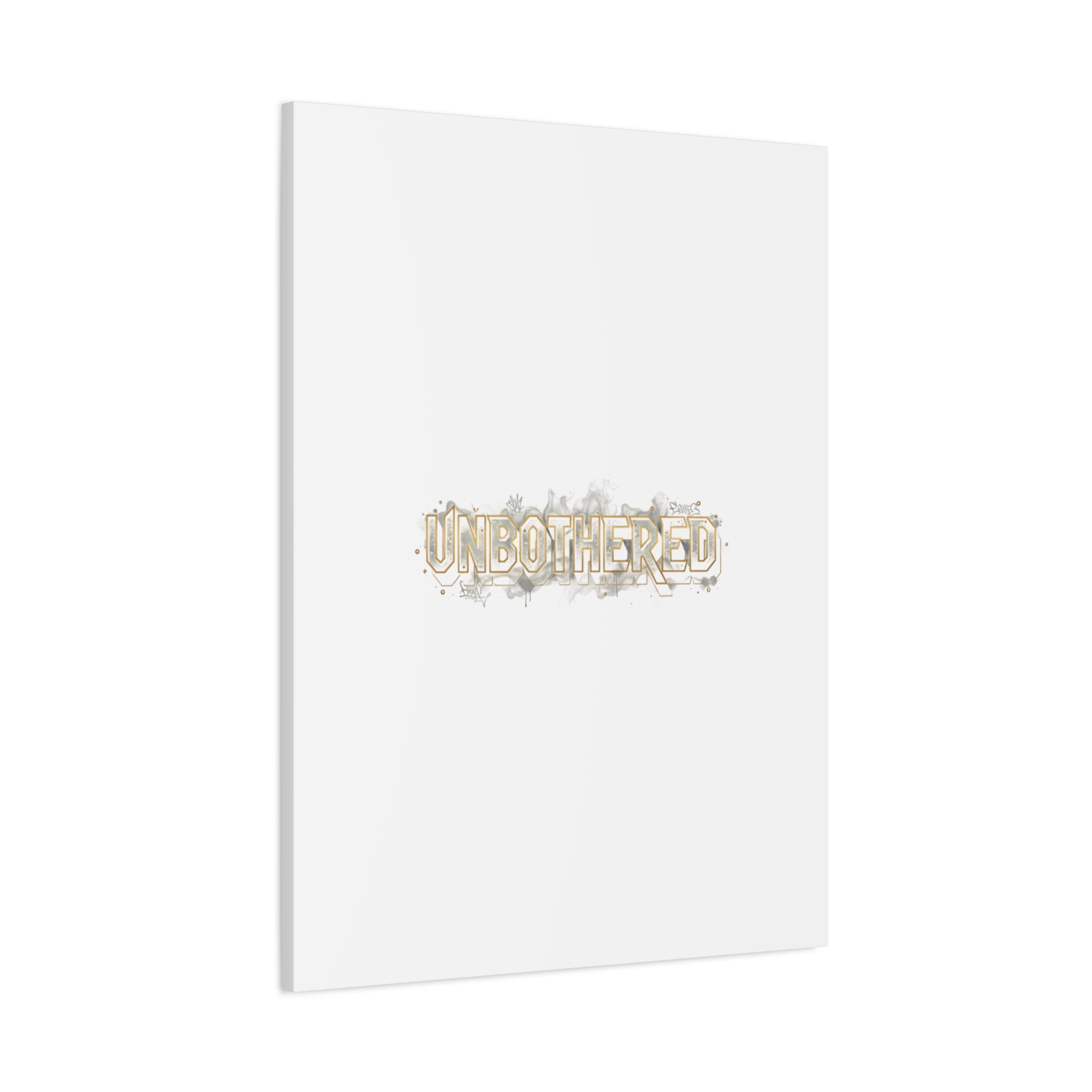Unbothered Typography Canvas | Cost of Living Humor, BrokeLife Poster