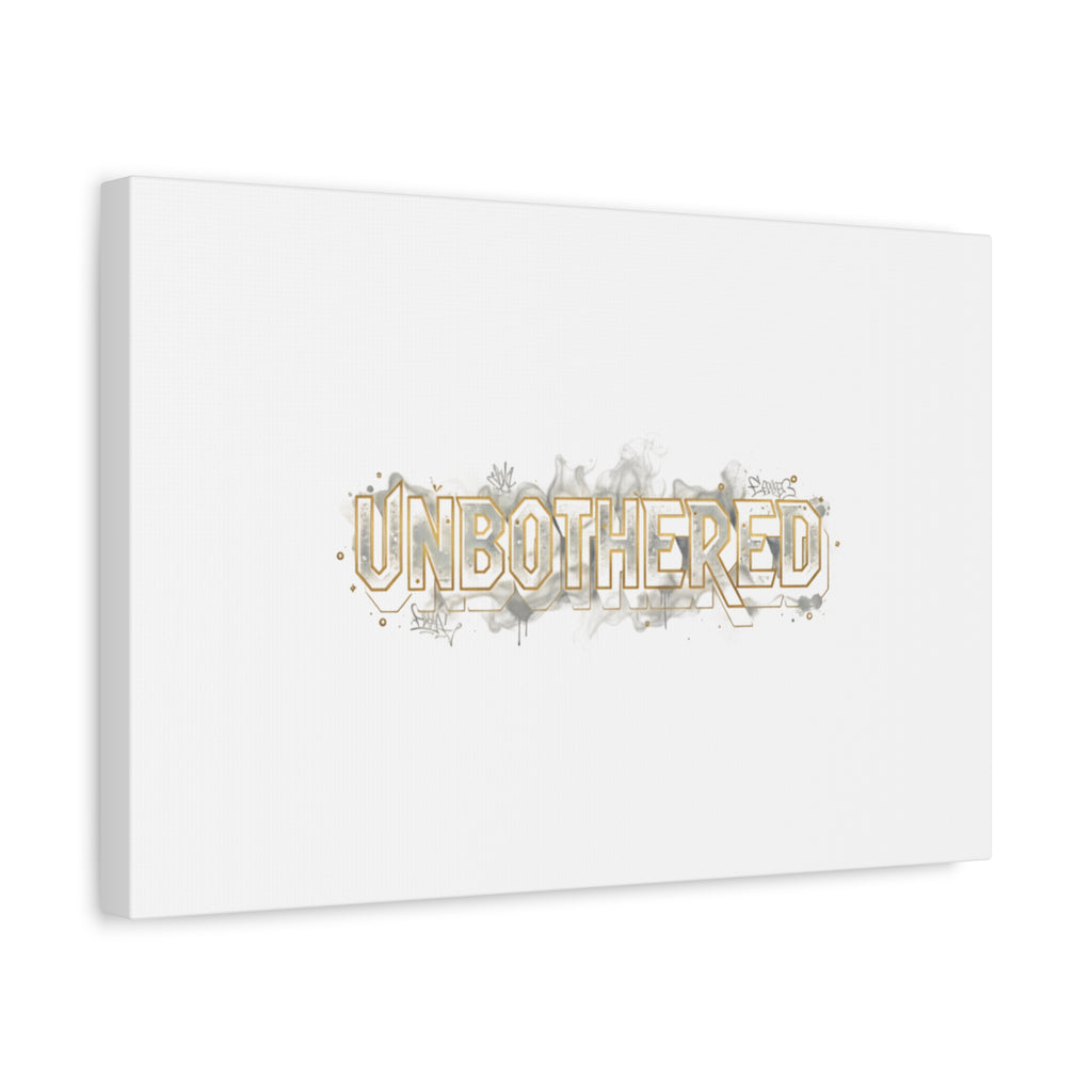 Unbothered Typography Canvas | Cost of Living Humor, BrokeLife Poster