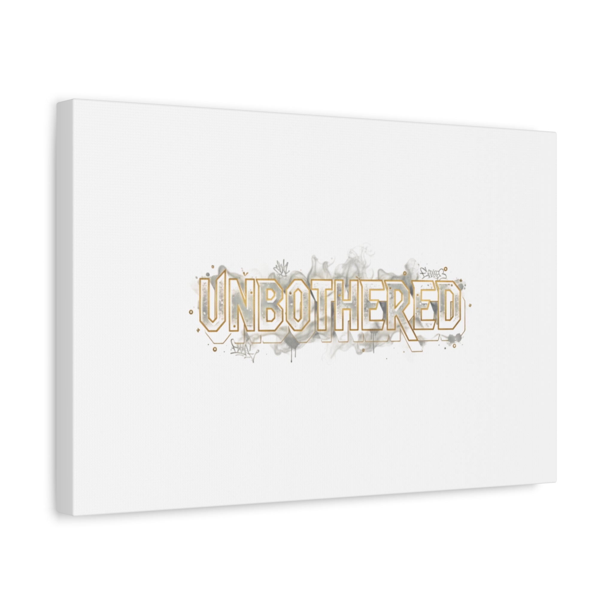 Unbothered Typography Canvas | Cost of Living Humor, BrokeLife Poster