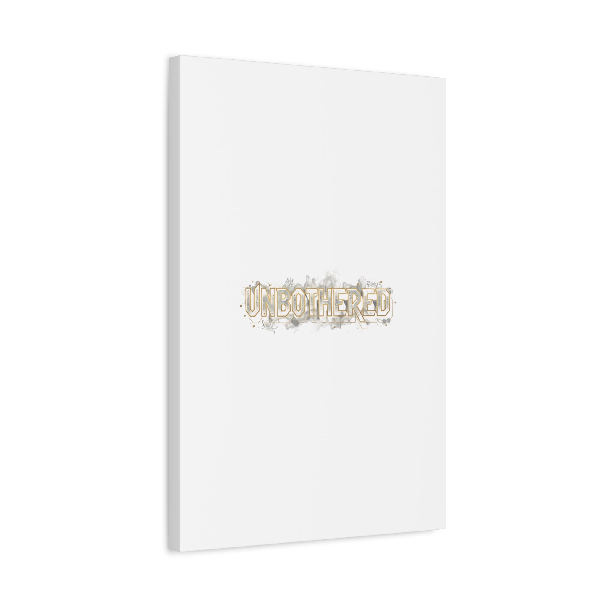 Unbothered Typography Canvas | Cost of Living Humor, BrokeLife Poster