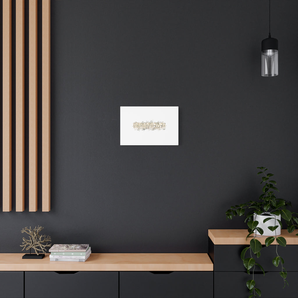 Unbothered Typography Canvas | Cost of Living Humor, BrokeLife Poster