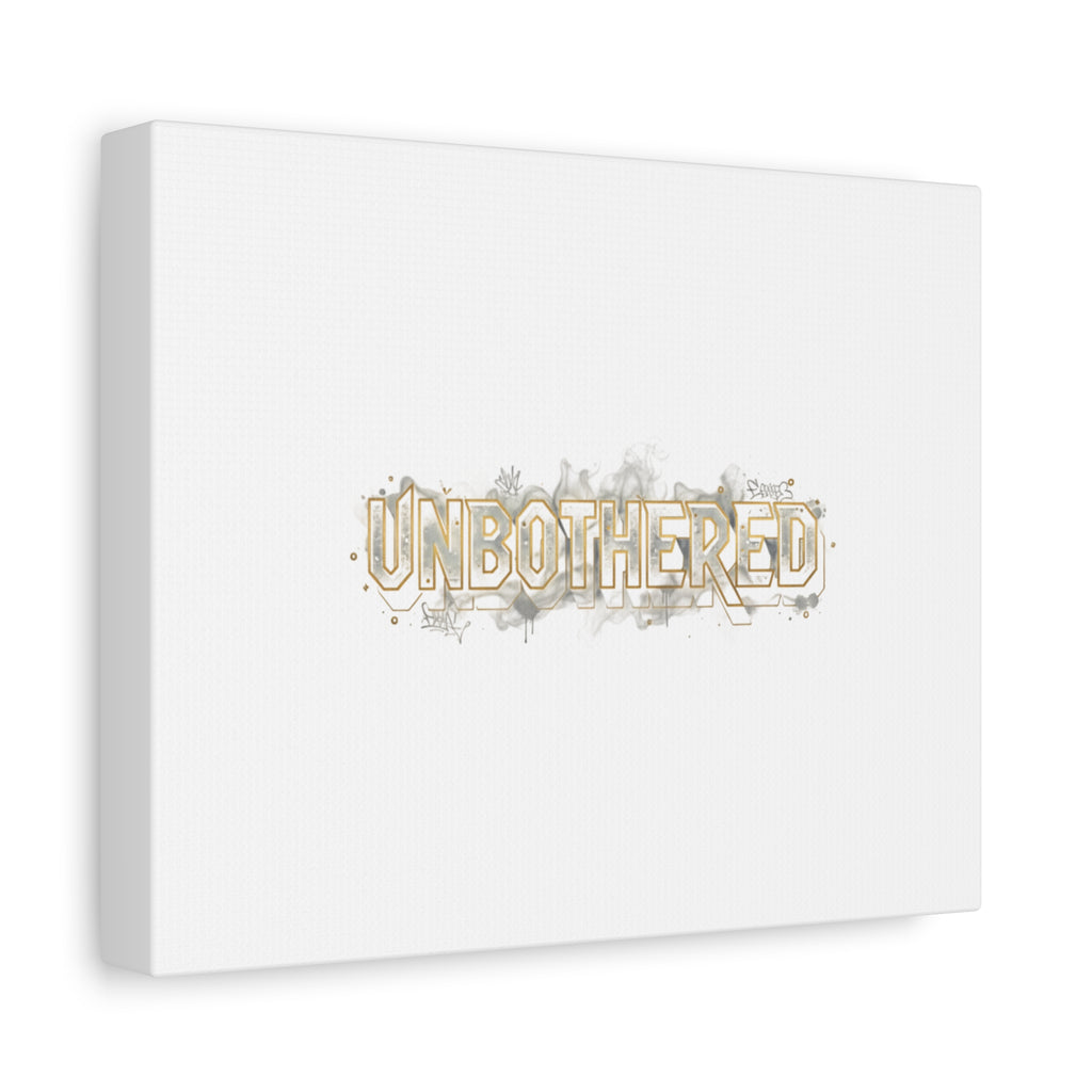 Unbothered Typography Canvas | Cost of Living Humor, BrokeLife Poster