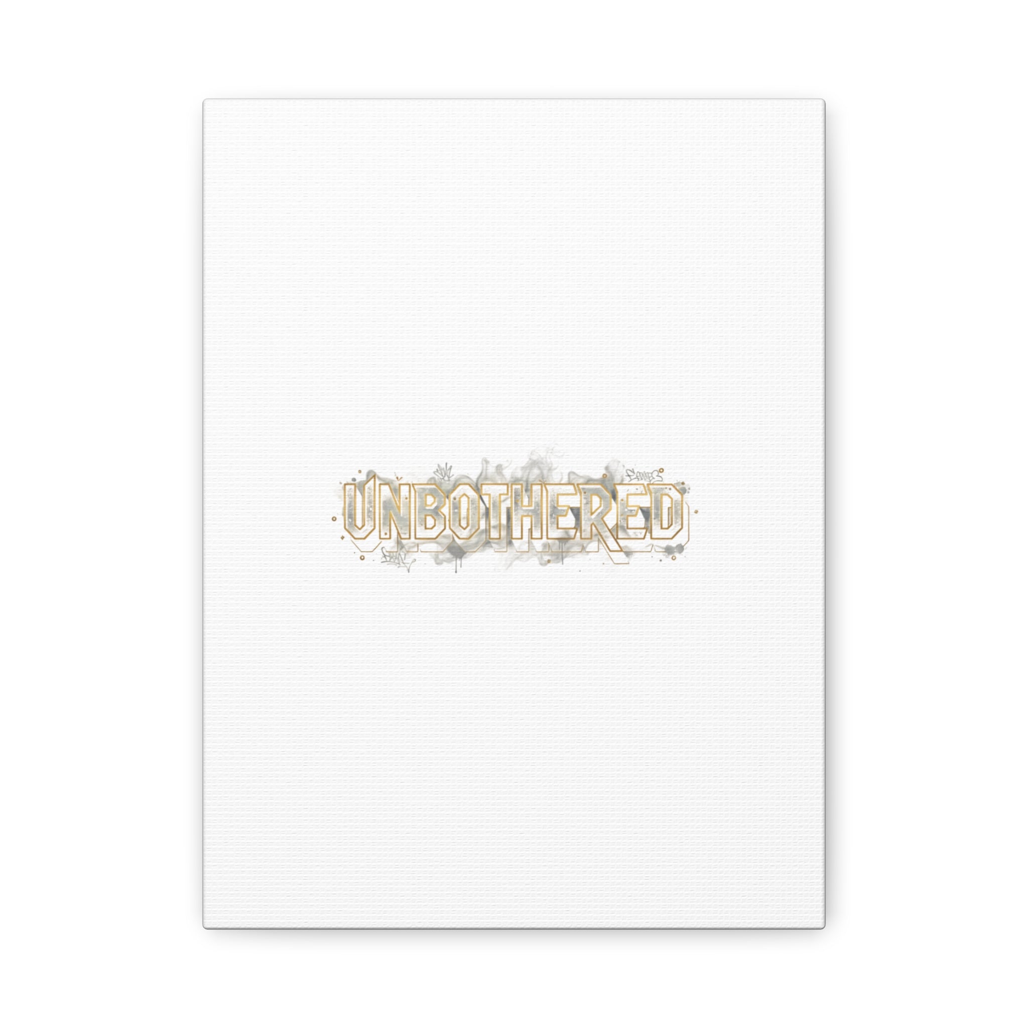 Unbothered Typography Canvas | Cost of Living Humor, BrokeLife Poster