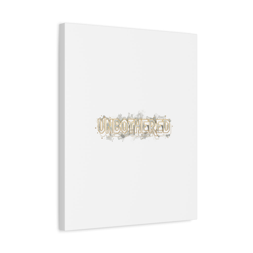 Unbothered Typography Canvas | Cost of Living Humor, BrokeLife Poster