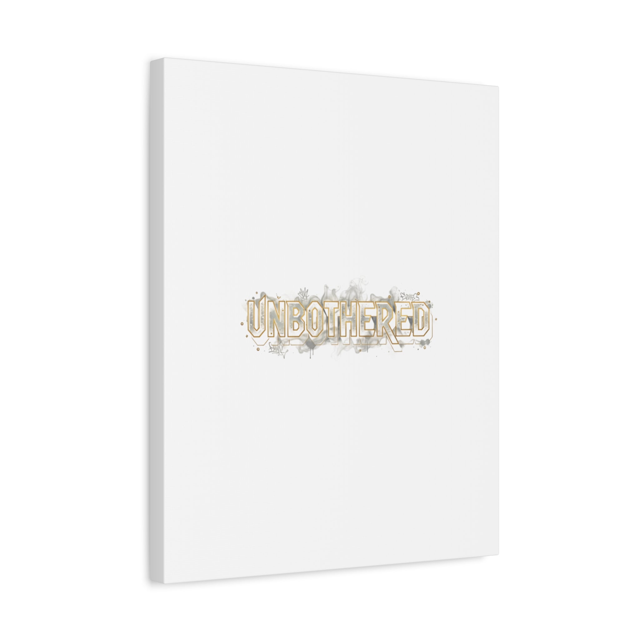 Unbothered Typography Canvas | Cost of Living Humor, BrokeLife Poster