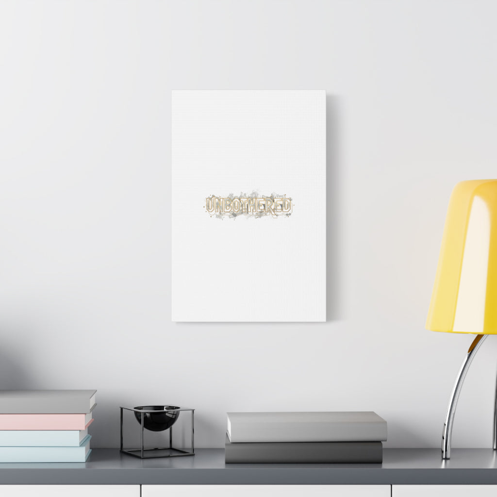 Unbothered Typography Canvas | Cost of Living Humor, BrokeLife Poster