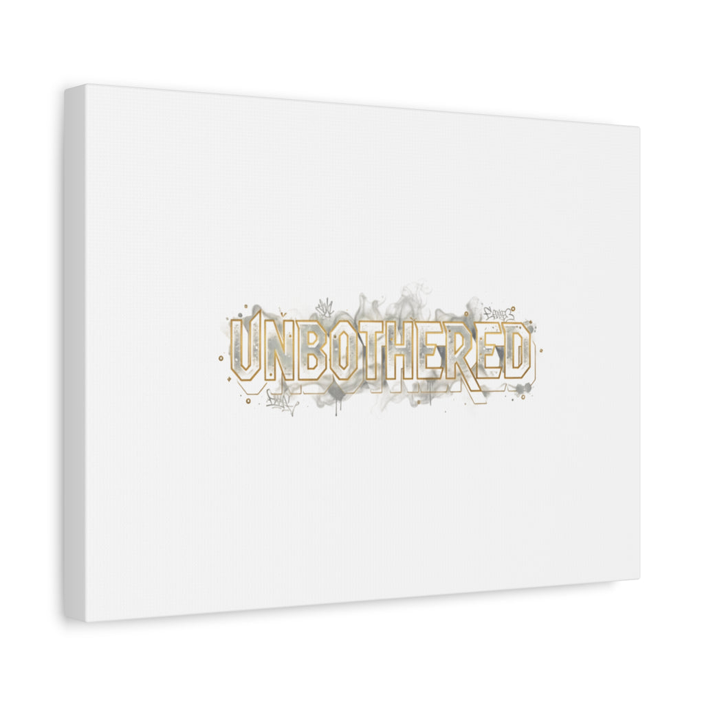 Unbothered Typography Canvas | Cost of Living Humor, BrokeLife Poster