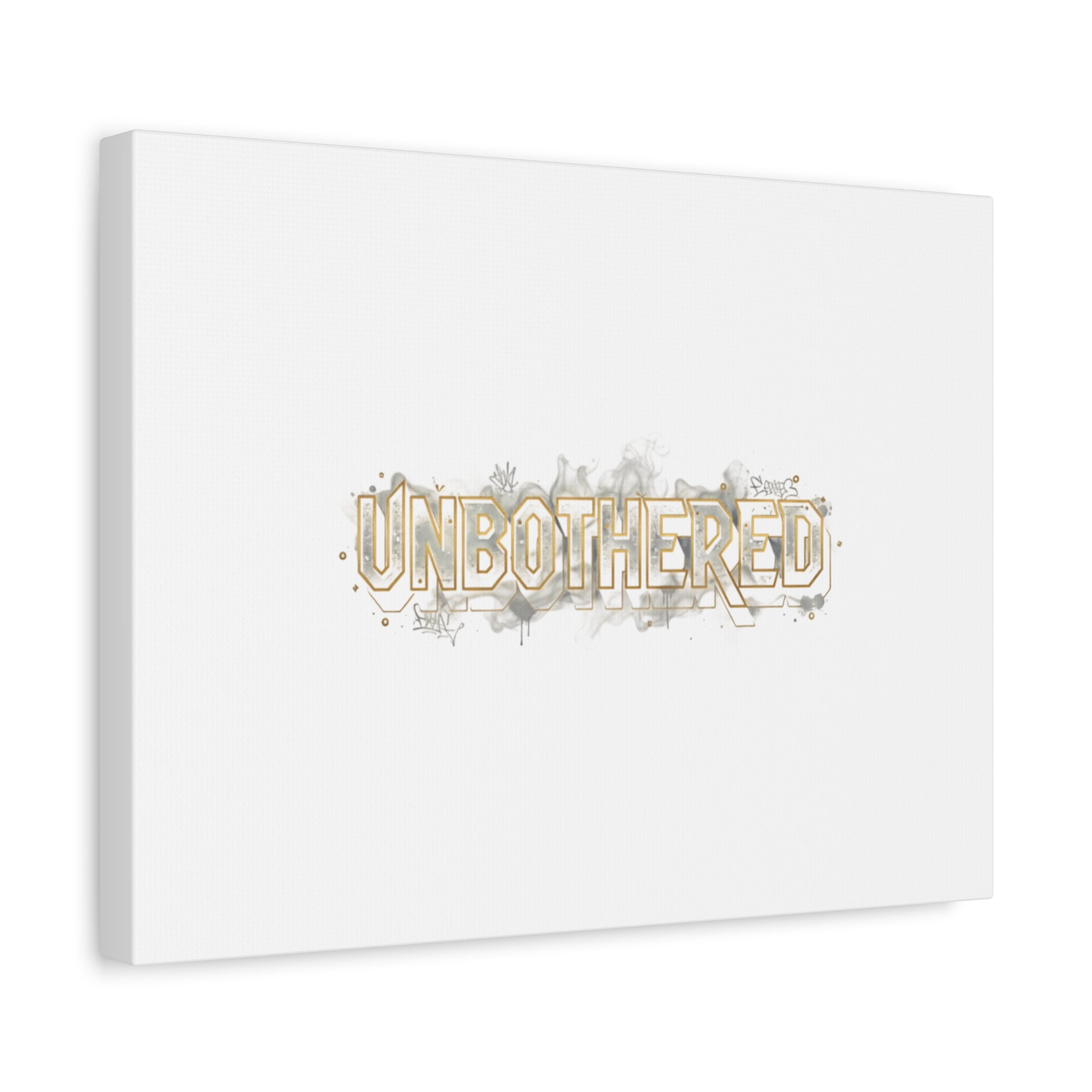 Unbothered Typography Canvas | Cost of Living Humor, BrokeLife Poster