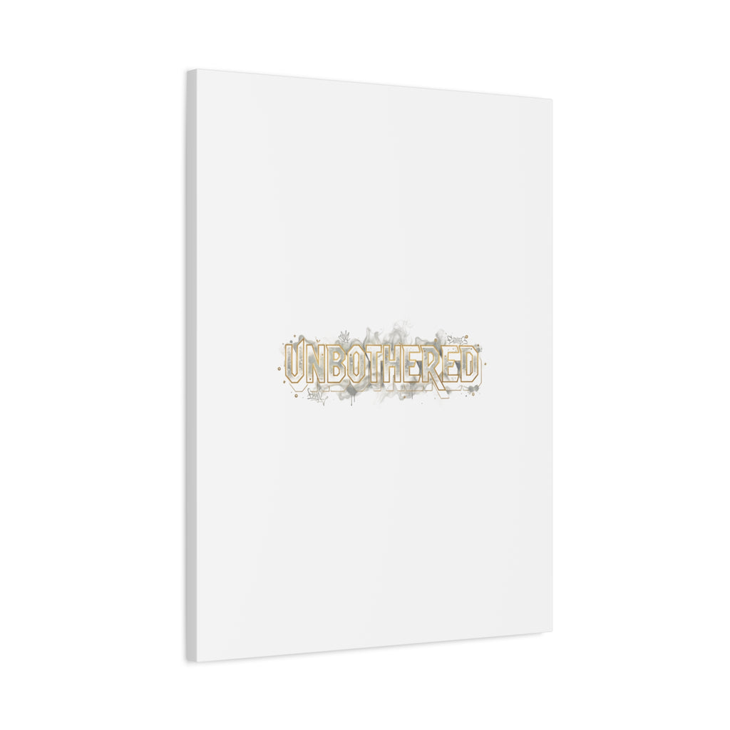 Unbothered Typography Canvas | Cost of Living Humor, BrokeLife Poster