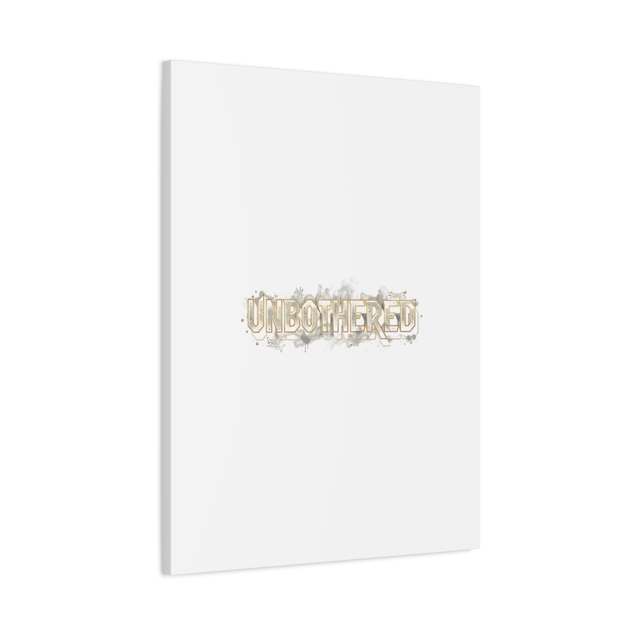 Unbothered Typography Canvas | Cost of Living Humor, BrokeLife Poster
