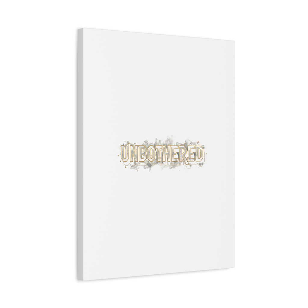 Unbothered Typography Canvas | Cost of Living Humor, BrokeLife Poster