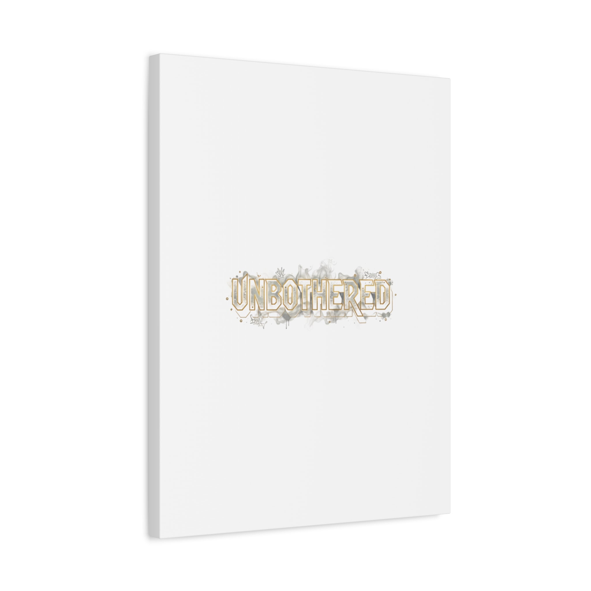 Unbothered Typography Canvas | Cost of Living Humor, BrokeLife Poster