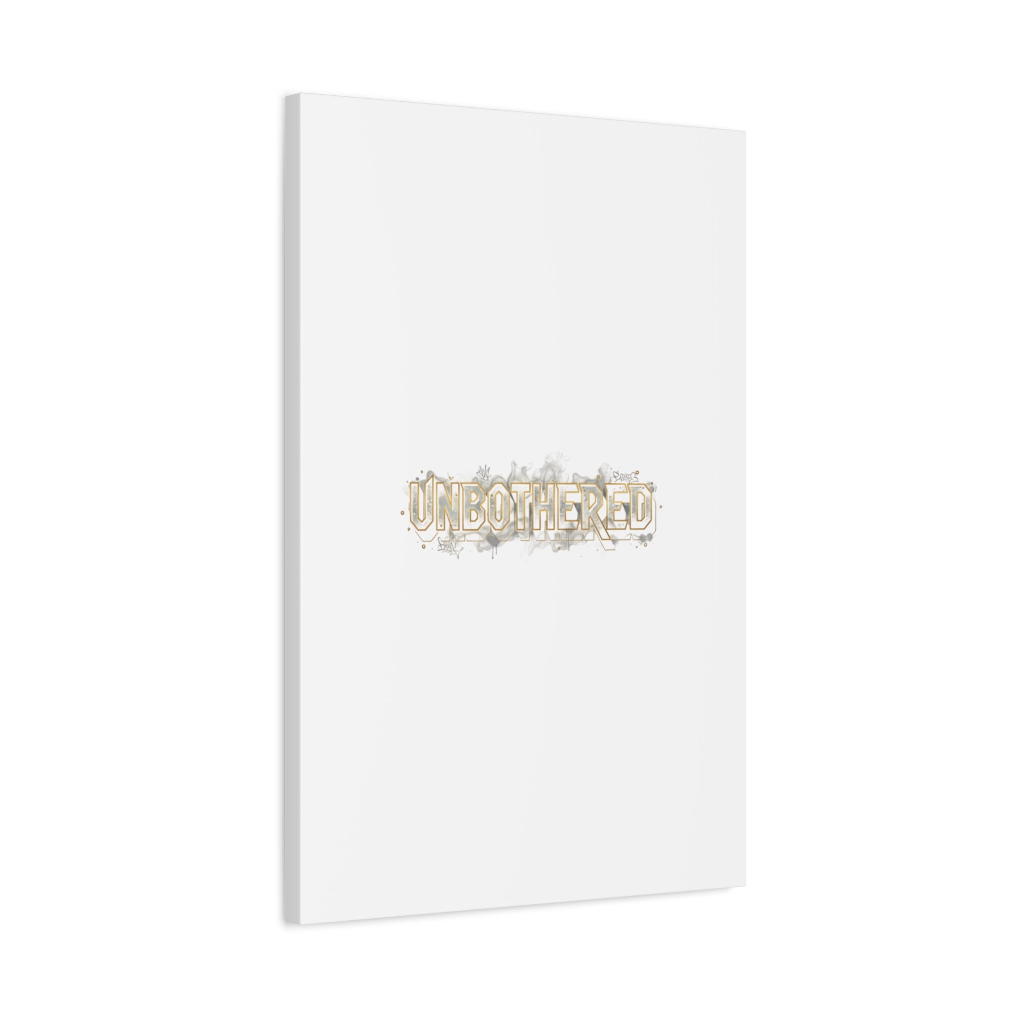 Unbothered Typography Canvas | Cost of Living Humor, BrokeLife Poster