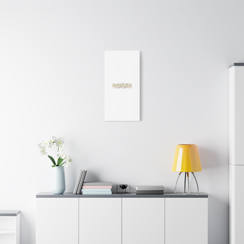 Unbothered Typography Canvas | Cost of Living Humor, BrokeLife Poster
