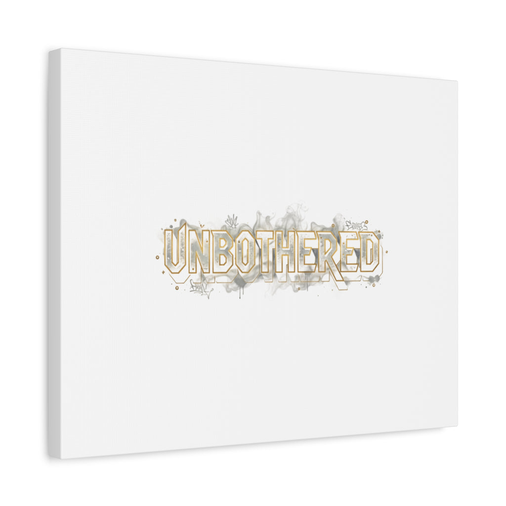Unbothered Typography Canvas | Cost of Living Humor, BrokeLife Poster