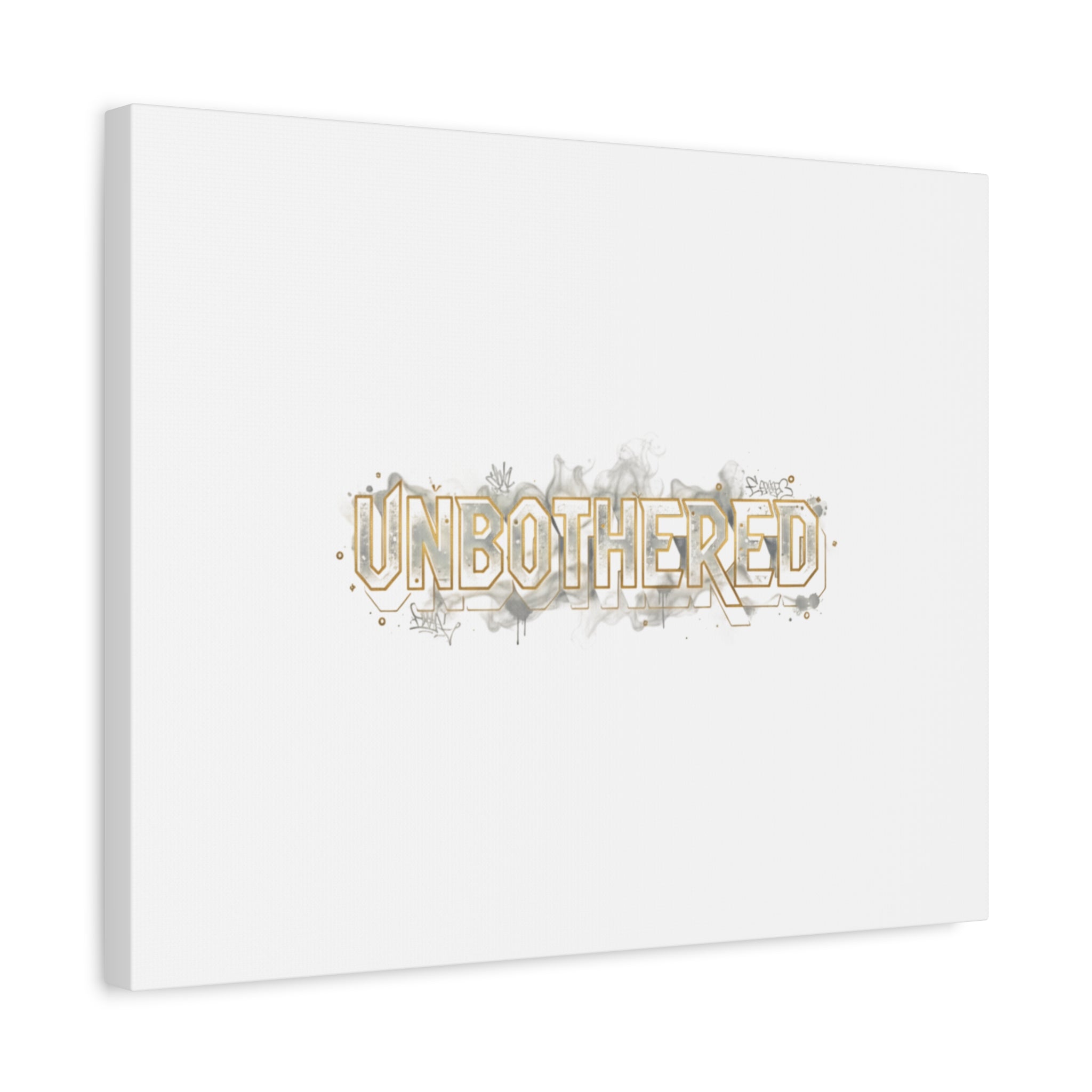 Unbothered Typography Canvas | Cost of Living Humor, BrokeLife Poster