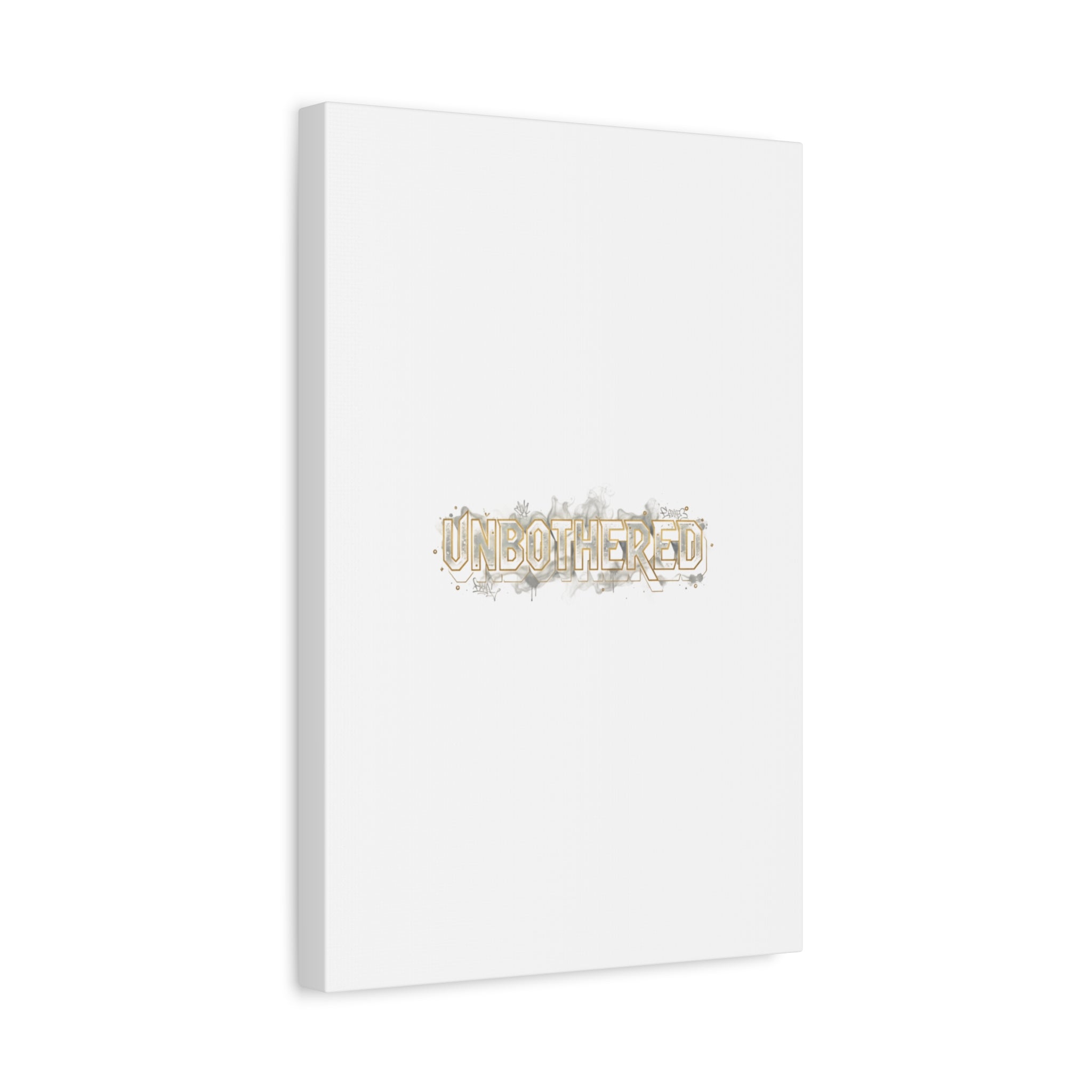 Unbothered Typography Canvas | Cost of Living Humor, BrokeLife Poster