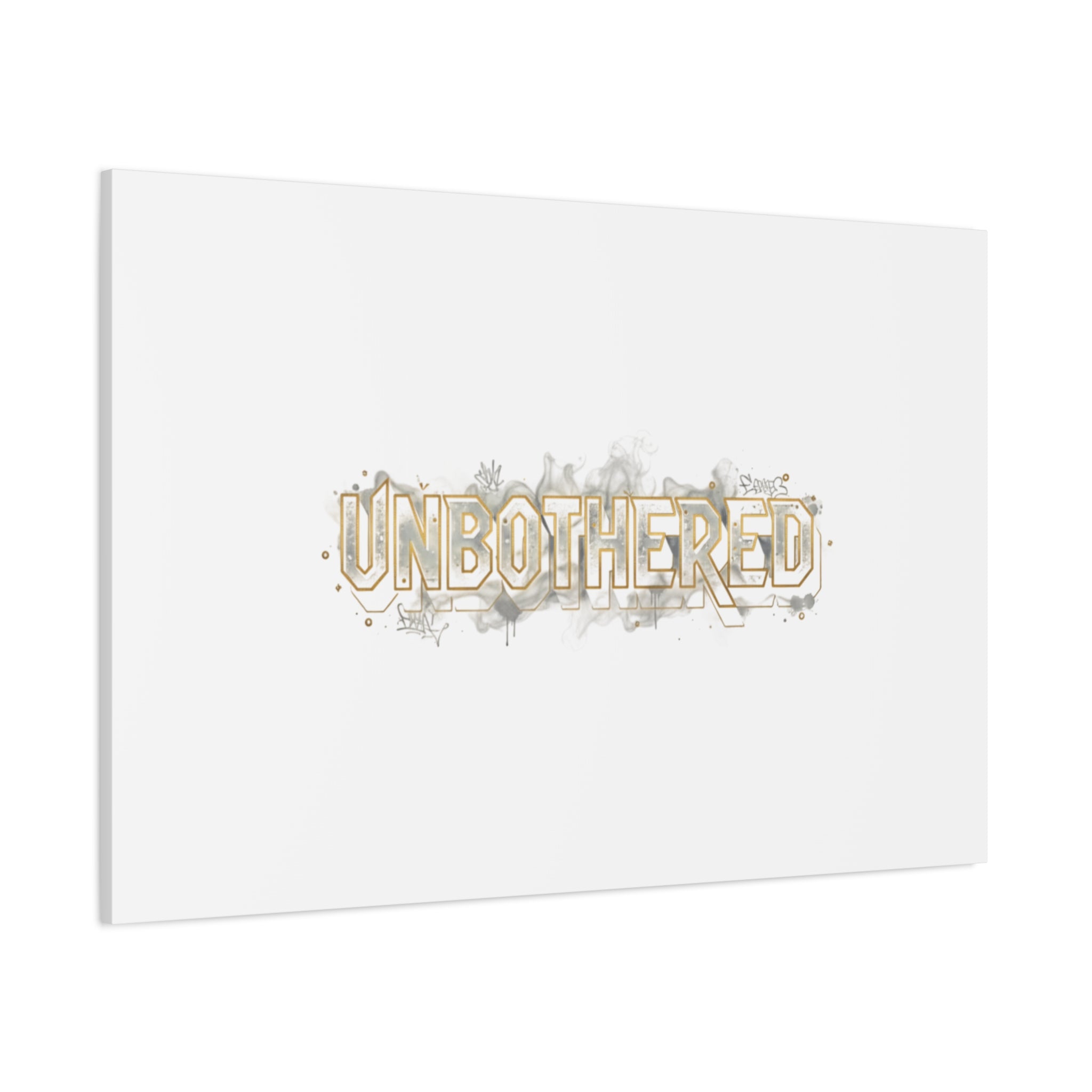 Unbothered Typography Canvas | Cost of Living Humor, BrokeLife Poster