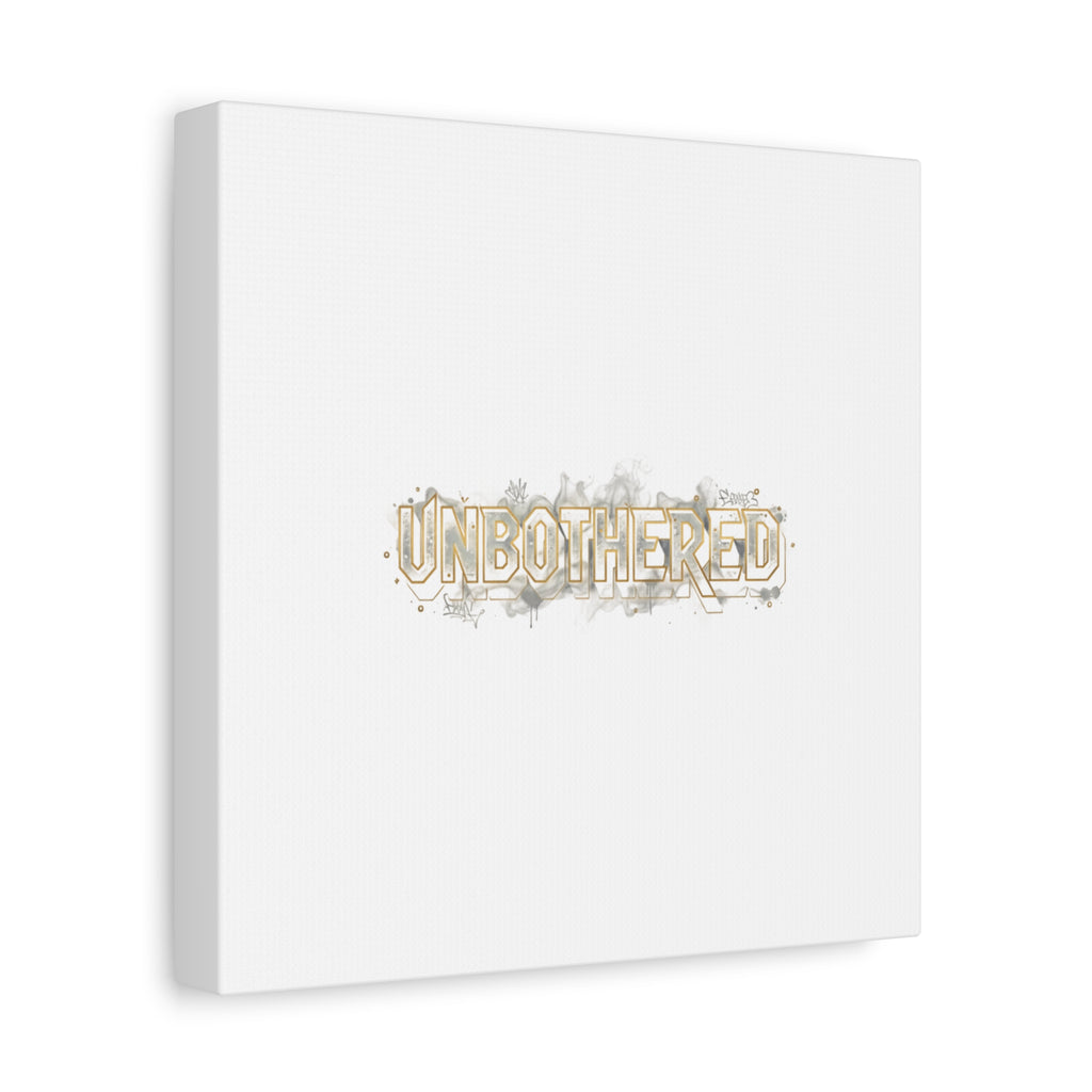 Unbothered Typography Canvas | Cost of Living Humor, BrokeLife Poster