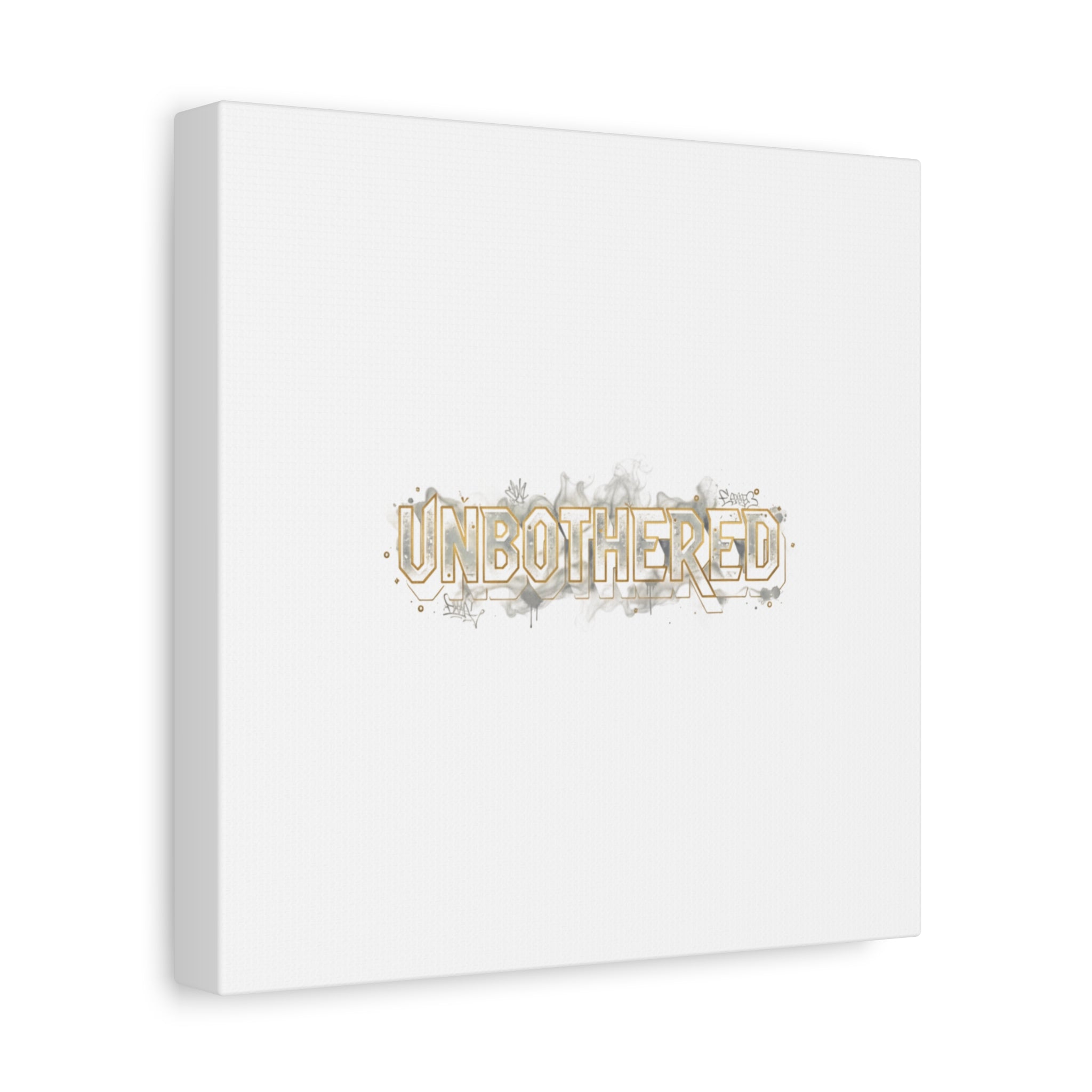 Unbothered Typography Canvas | Cost of Living Humor, BrokeLife Poster