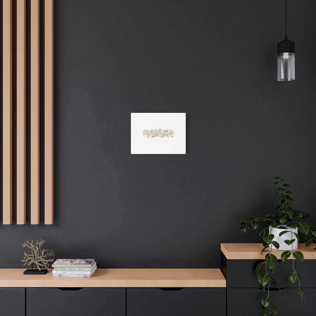 Unbothered Typography Canvas | Cost of Living Humor, BrokeLife Poster