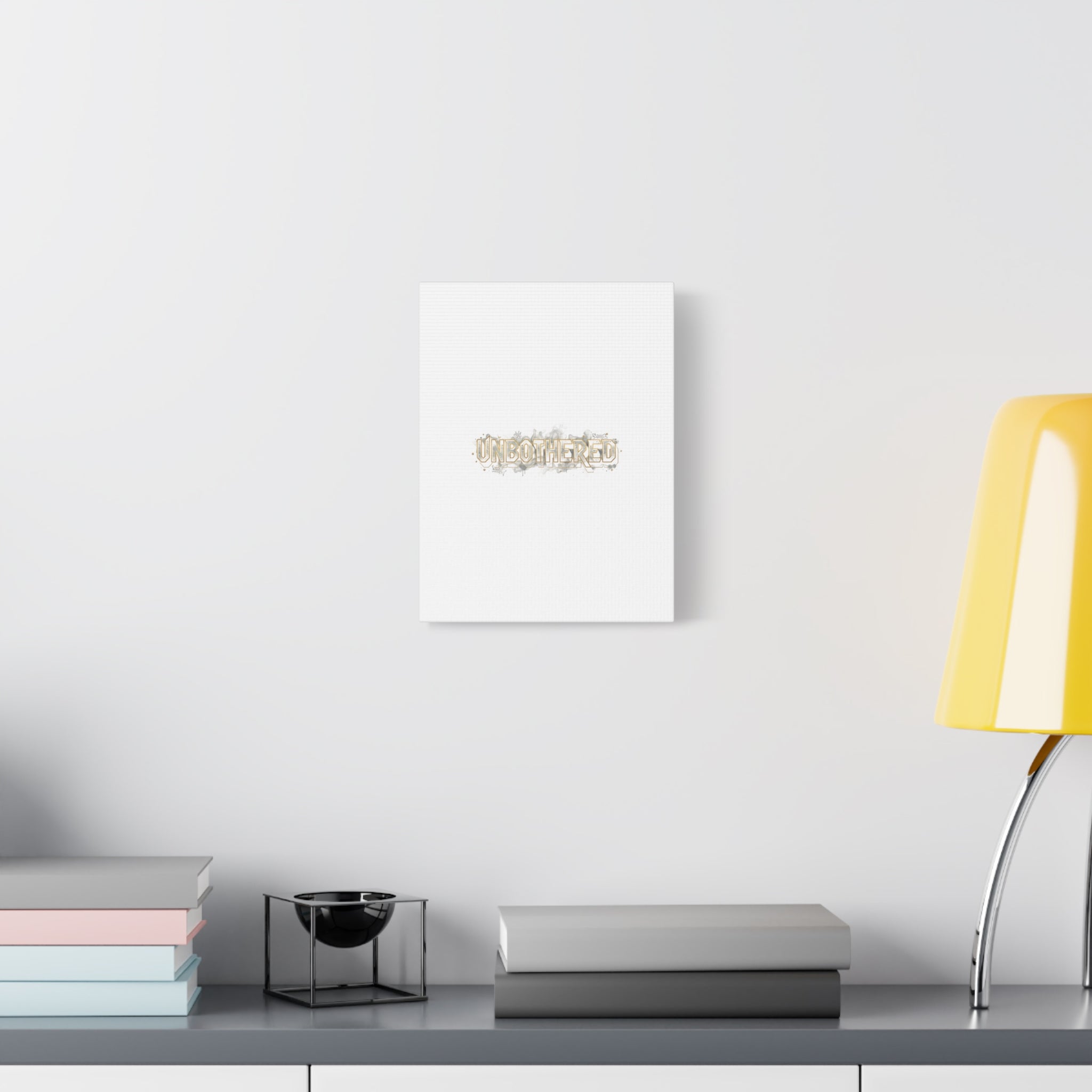 Unbothered Typography Canvas | Cost of Living Humor, BrokeLife Poster