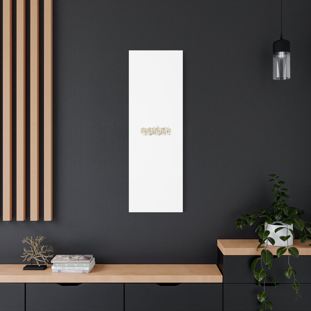 Unbothered Typography Canvas | Cost of Living Humor, BrokeLife Poster