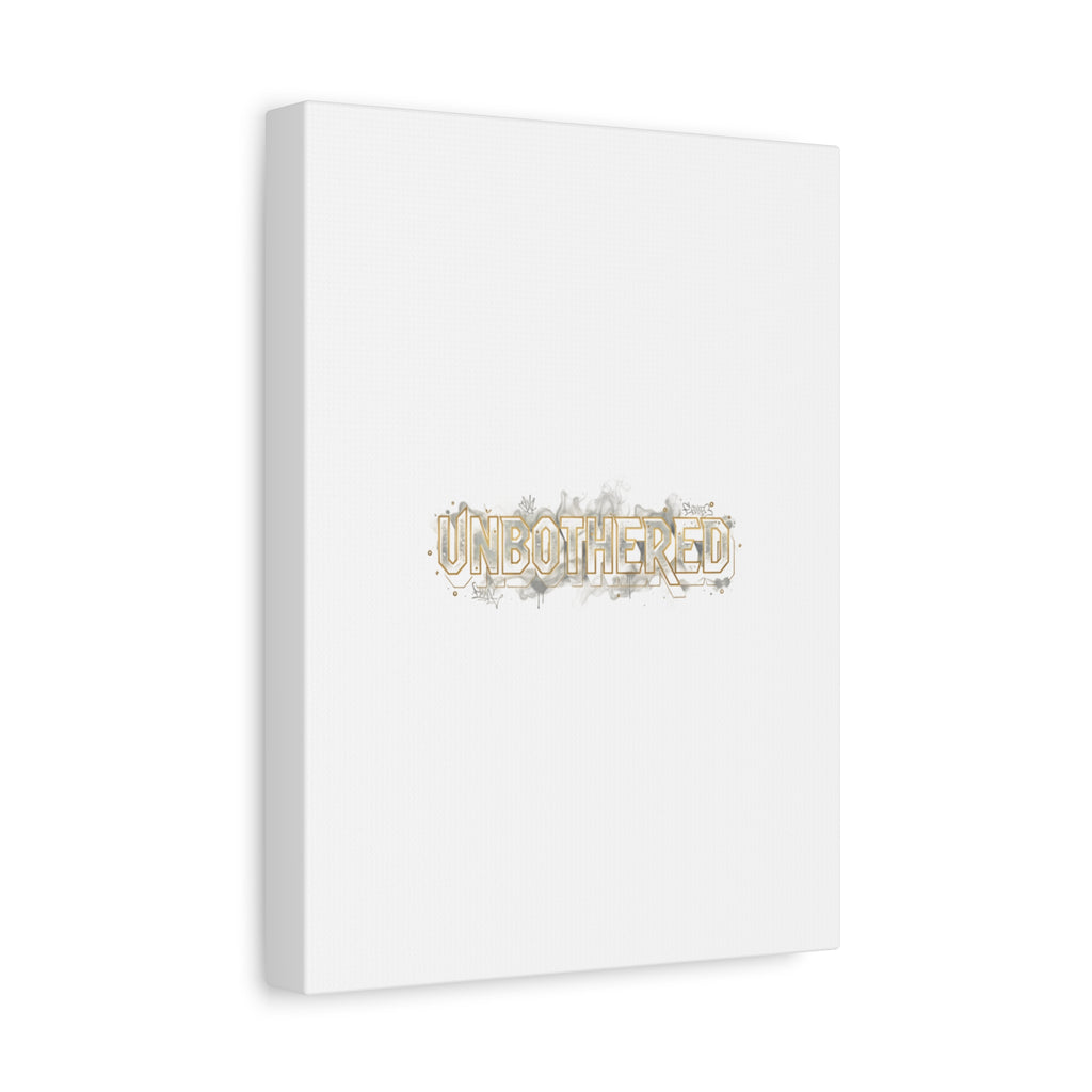 Unbothered Typography Canvas | Cost of Living Humor, BrokeLife Poster