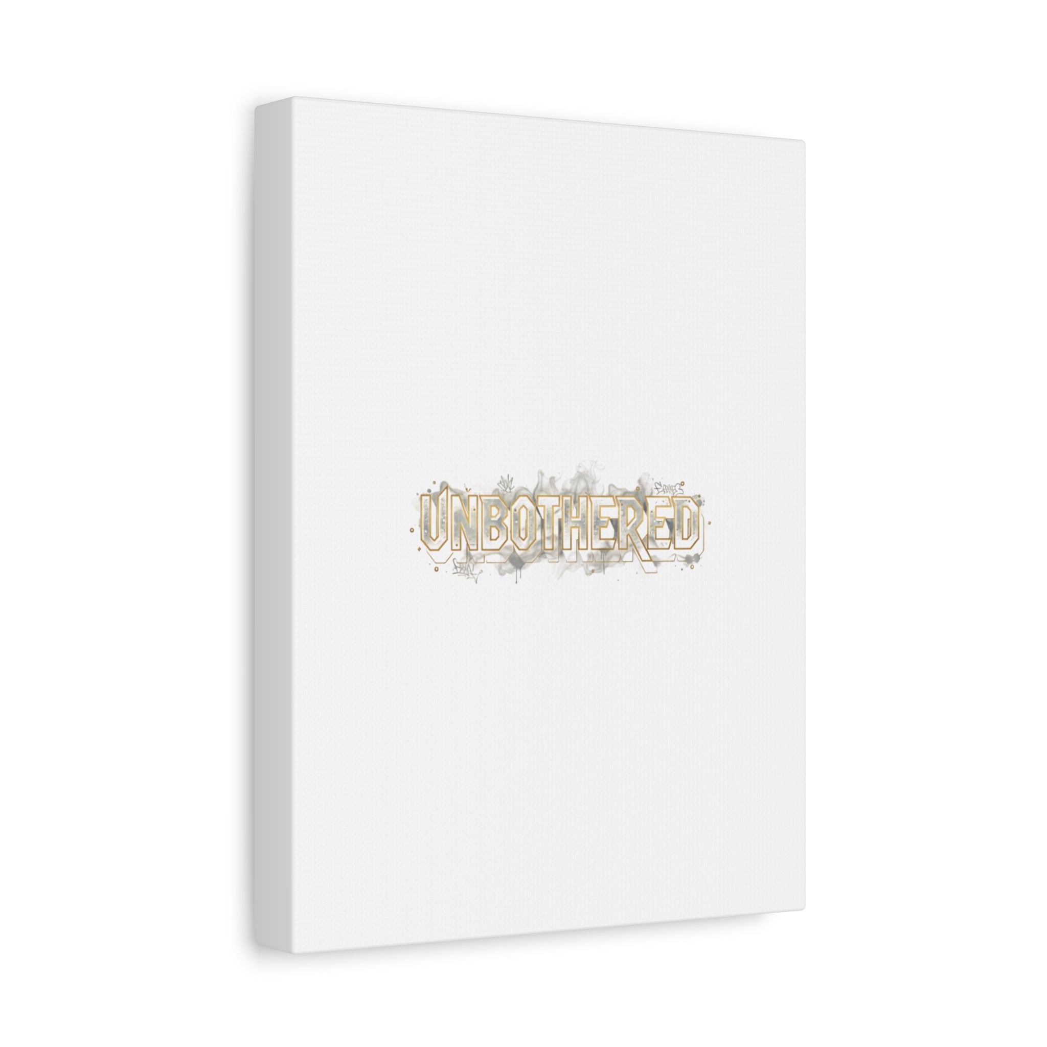 Unbothered Typography Canvas | Cost of Living Humor, BrokeLife Poster