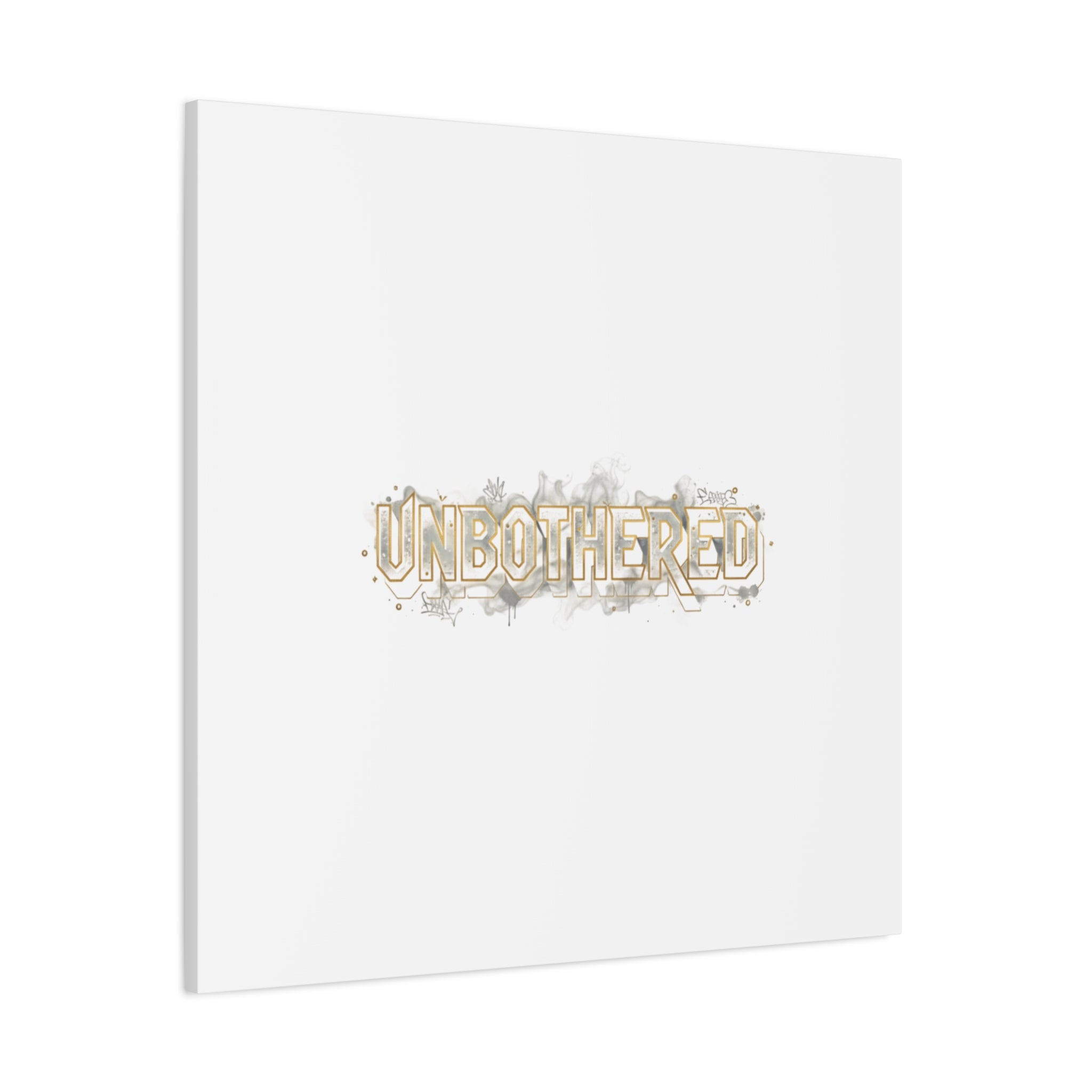 Unbothered Typography Canvas | Cost of Living Humor, BrokeLife Poster