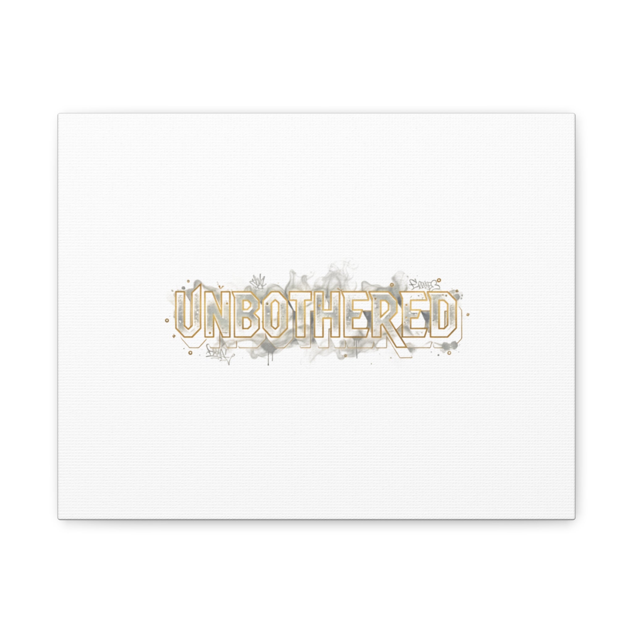 Unbothered Typography Canvas | Cost of Living Humor, BrokeLife Poster