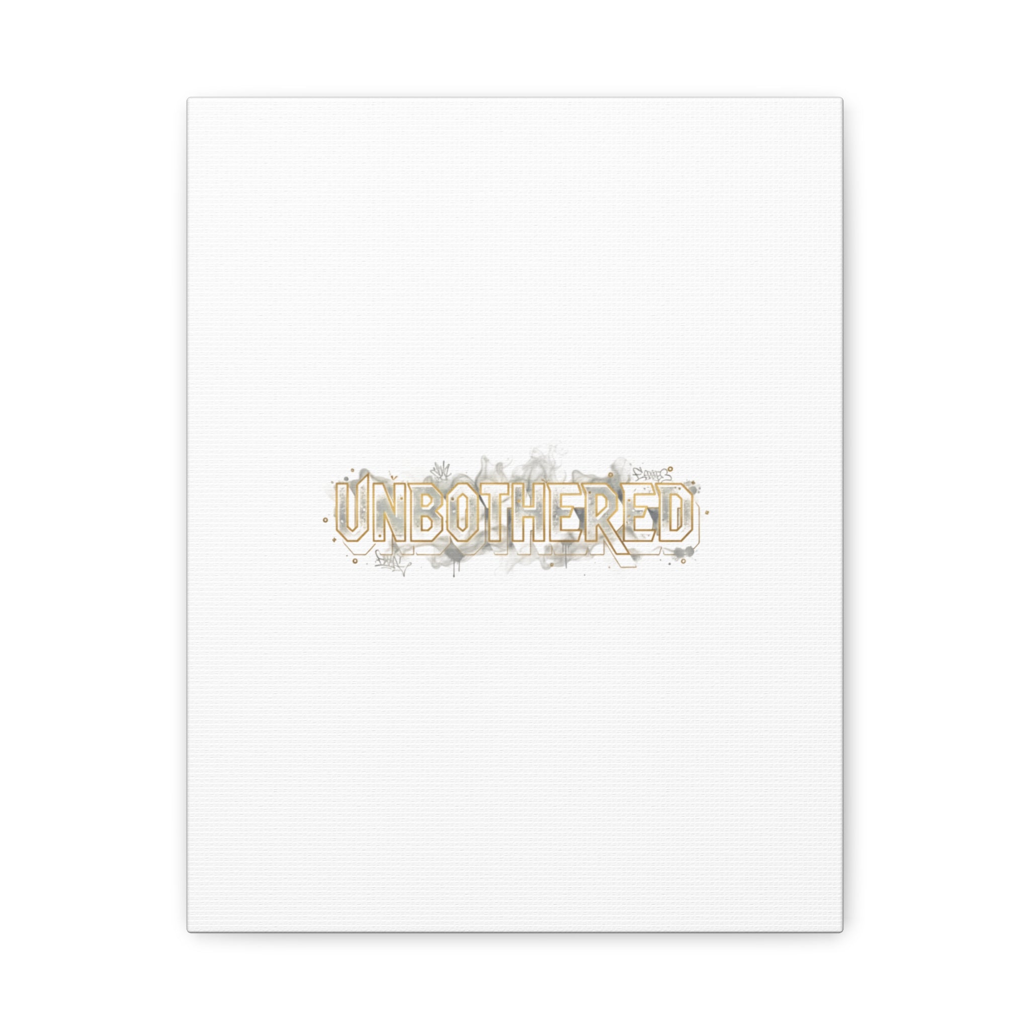 Unbothered Typography Canvas | Cost of Living Humor, BrokeLife Poster