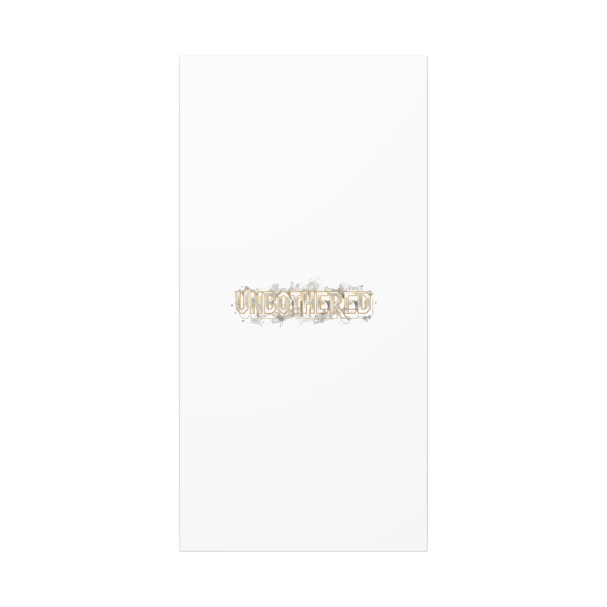 Unbothered Typography Canvas | Cost of Living Humor, BrokeLife Poster