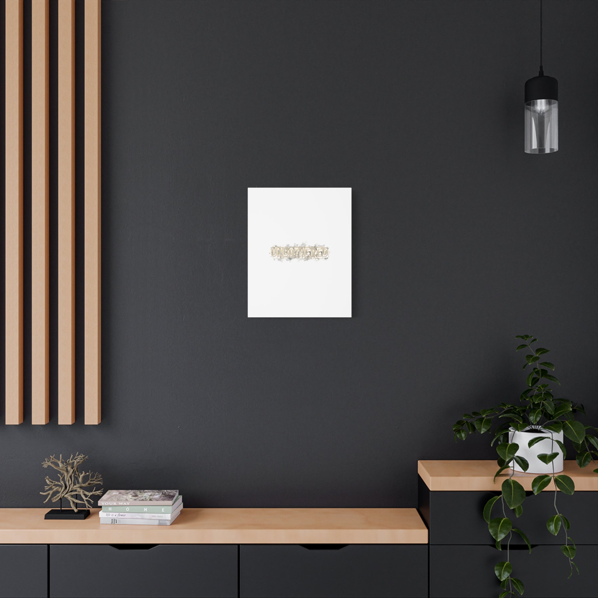 Unbothered Typography Canvas | Cost of Living Humor, BrokeLife Poster