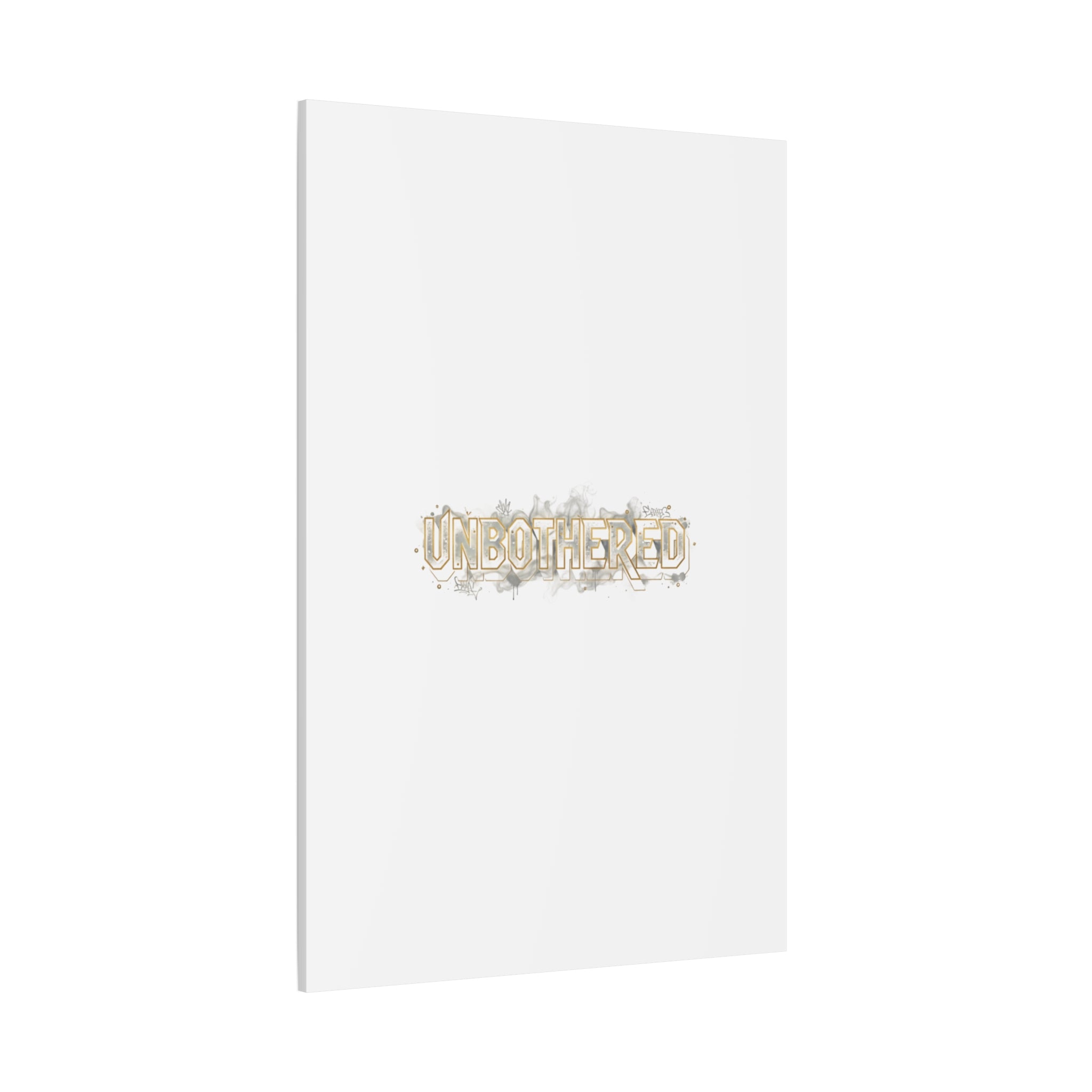Unbothered Typography Canvas | Cost of Living Humor, BrokeLife Poster