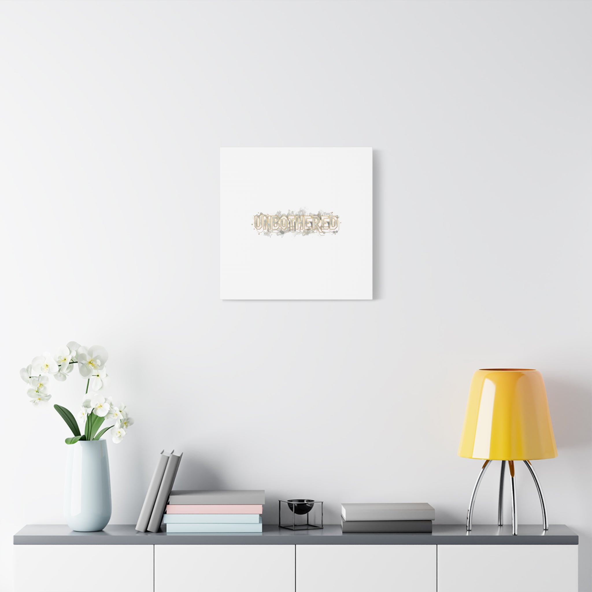 Unbothered Typography Canvas | Cost of Living Humor, BrokeLife Poster