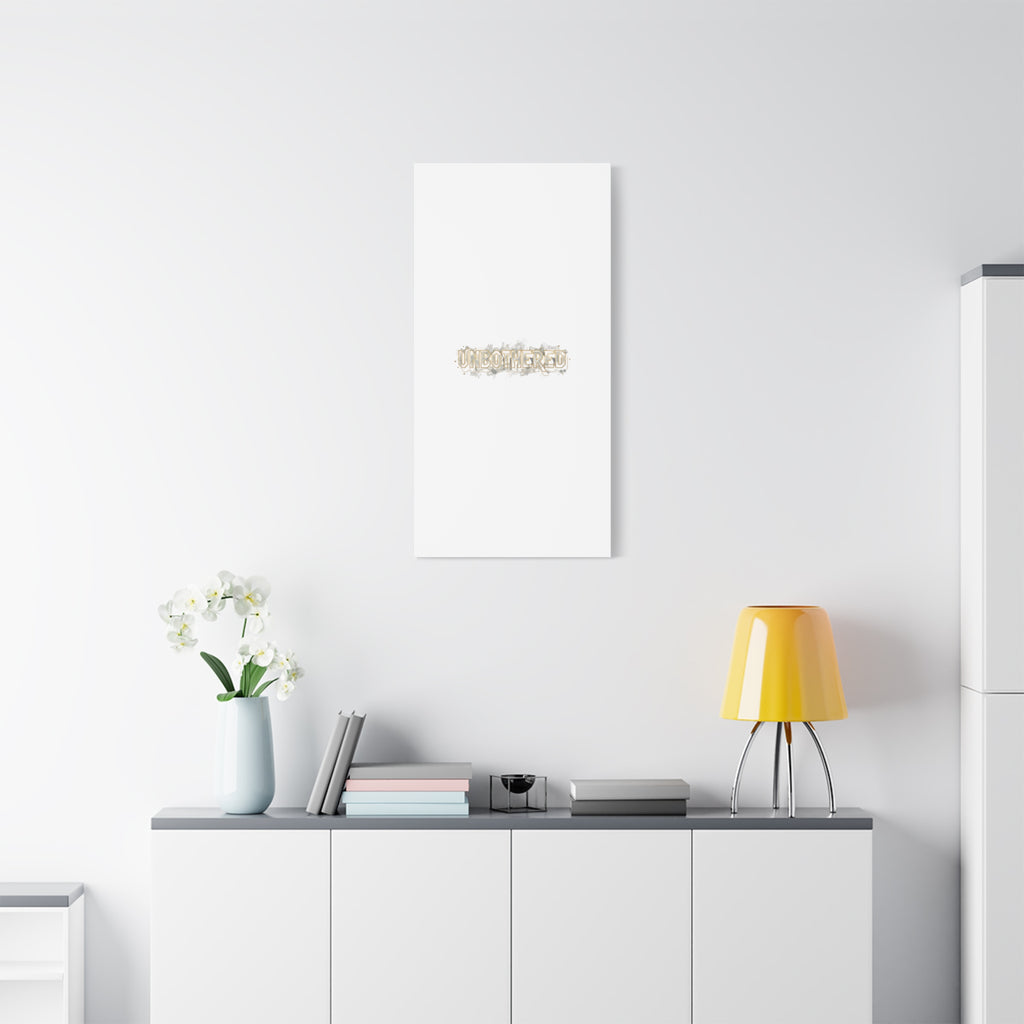 Unbothered Typography Canvas | Cost of Living Humor, BrokeLife Poster